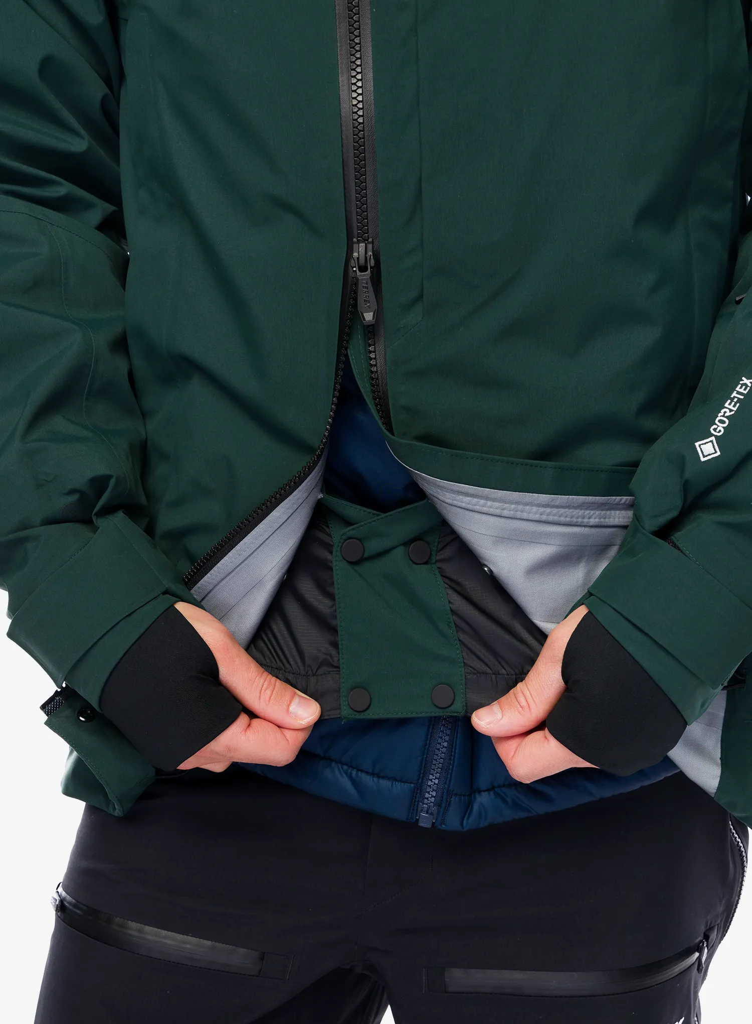 Куртка adidas TERREX Myshelter 3L GORE-TEX Snow Jkt - shadow green