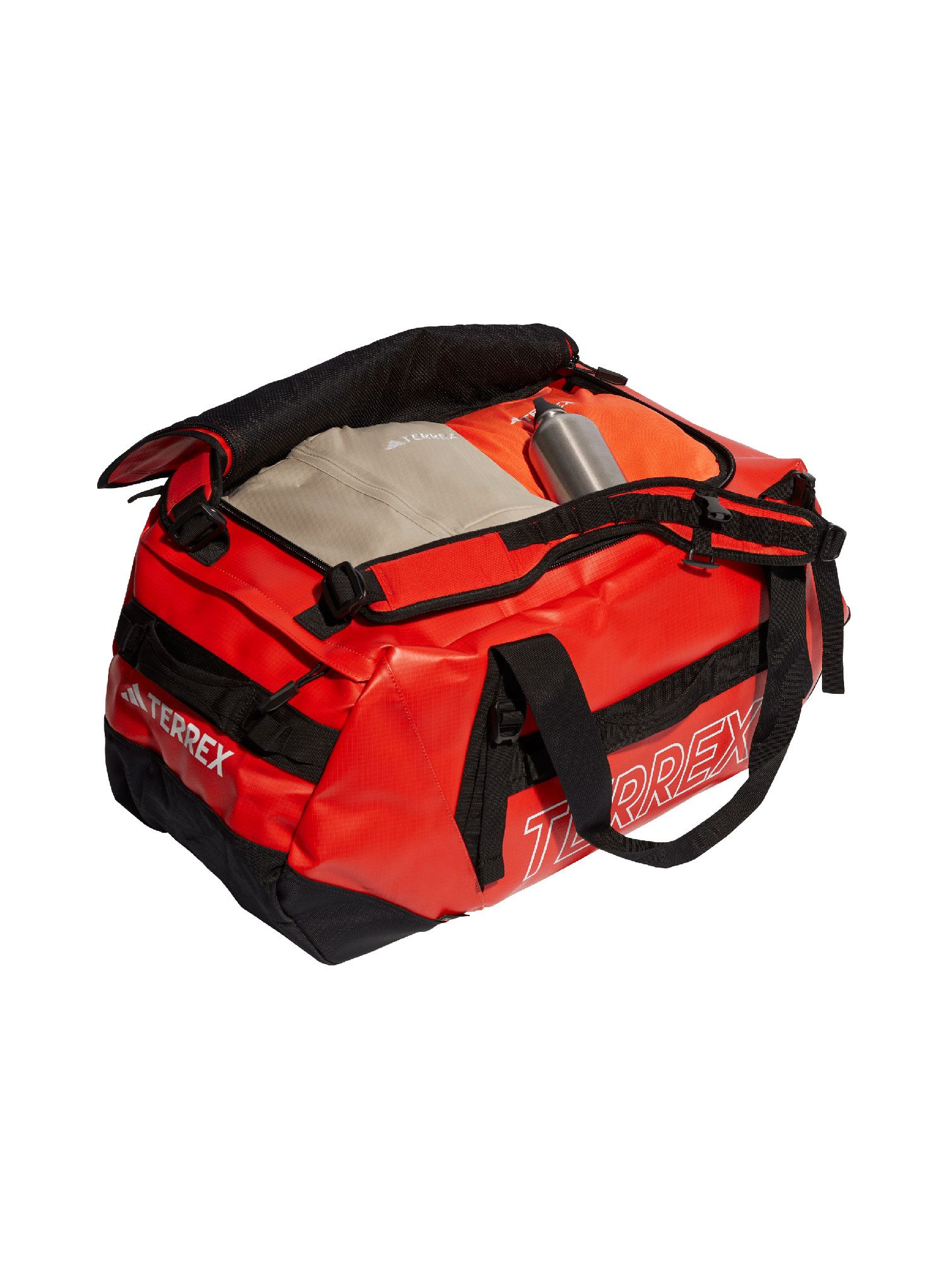 Сумка для подорожей adidas TERREX RAIN.RDY Expedition Duffel Bag 100 L - semi impact orange/black