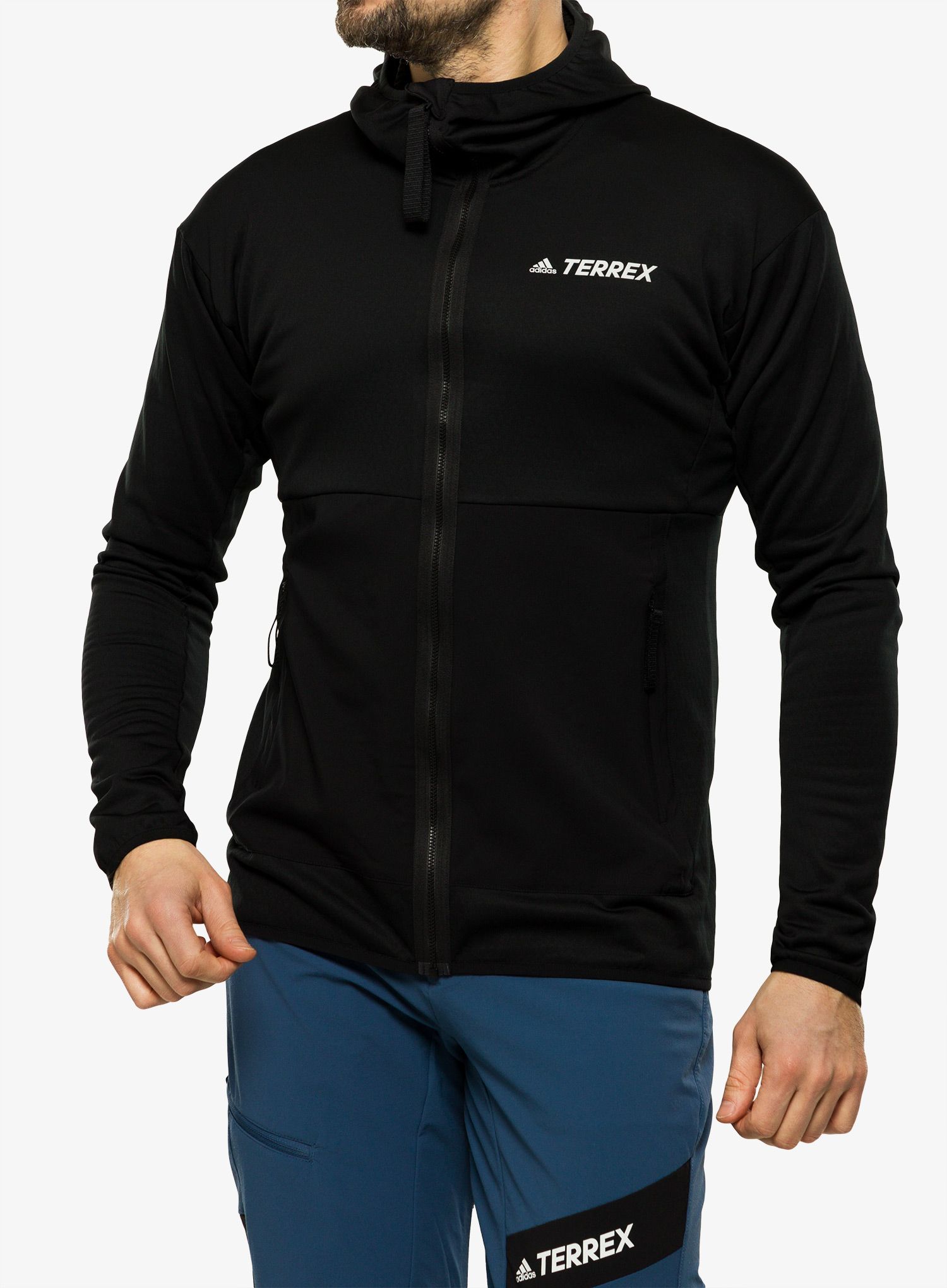 Кофта флісова adidas TERREX Tech Flooce Light Hooded Fleece - black