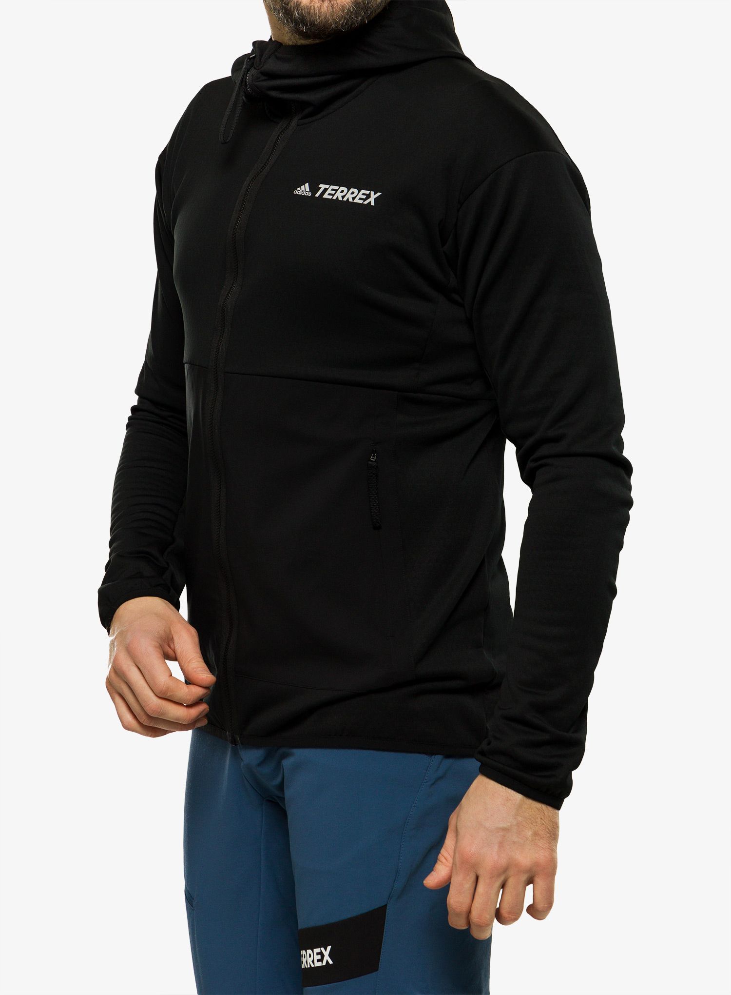 Кофта флісова adidas TERREX Tech Flooce Light Hooded Fleece - black