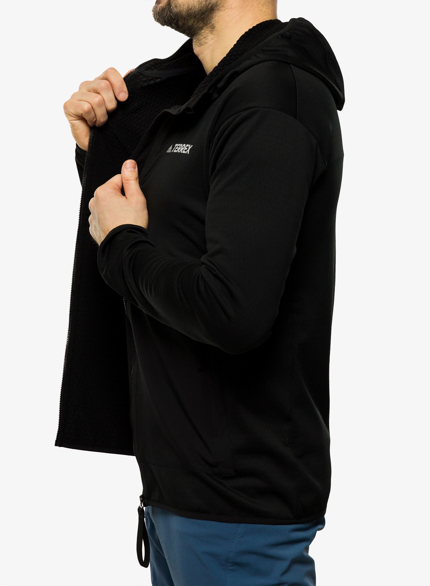 Кофта флісова adidas TERREX Tech Flooce Light Hooded Fleece - black