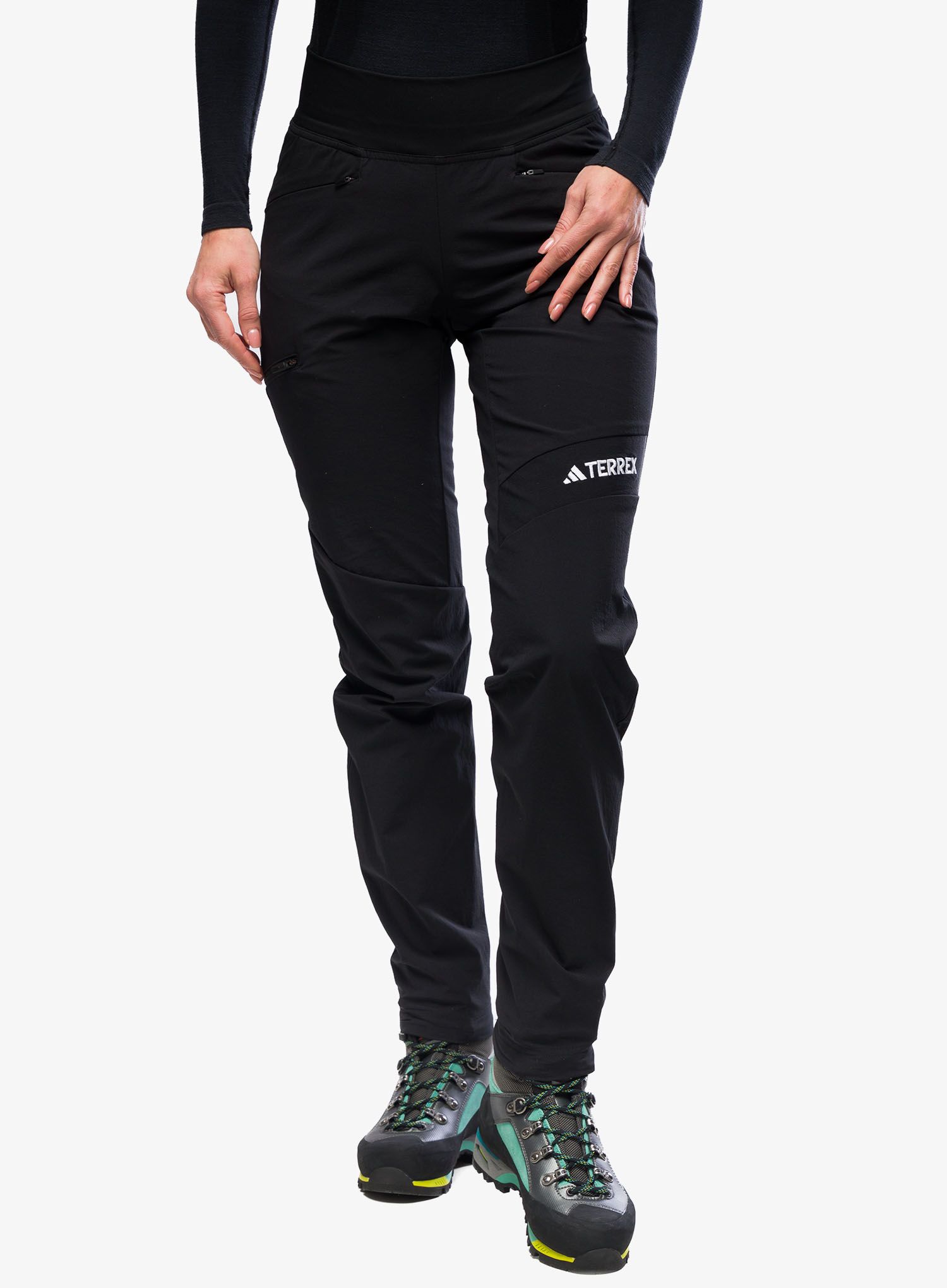 Штани softshell жіночі adidas TERREX Techrock Alpine Climbing Pants - black