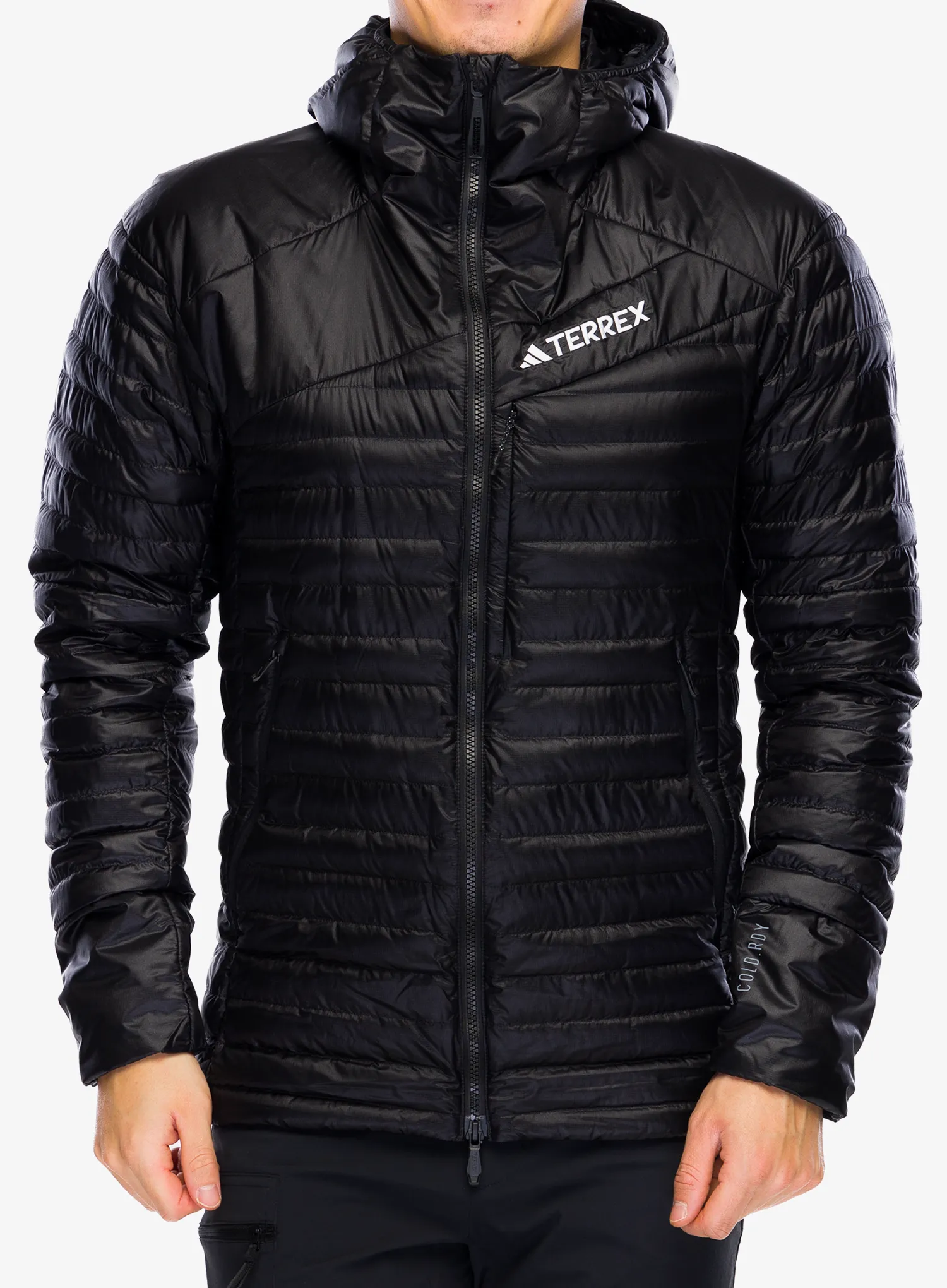 Пуховик adidas TERREX Techrock Down Hooded Jacket - black