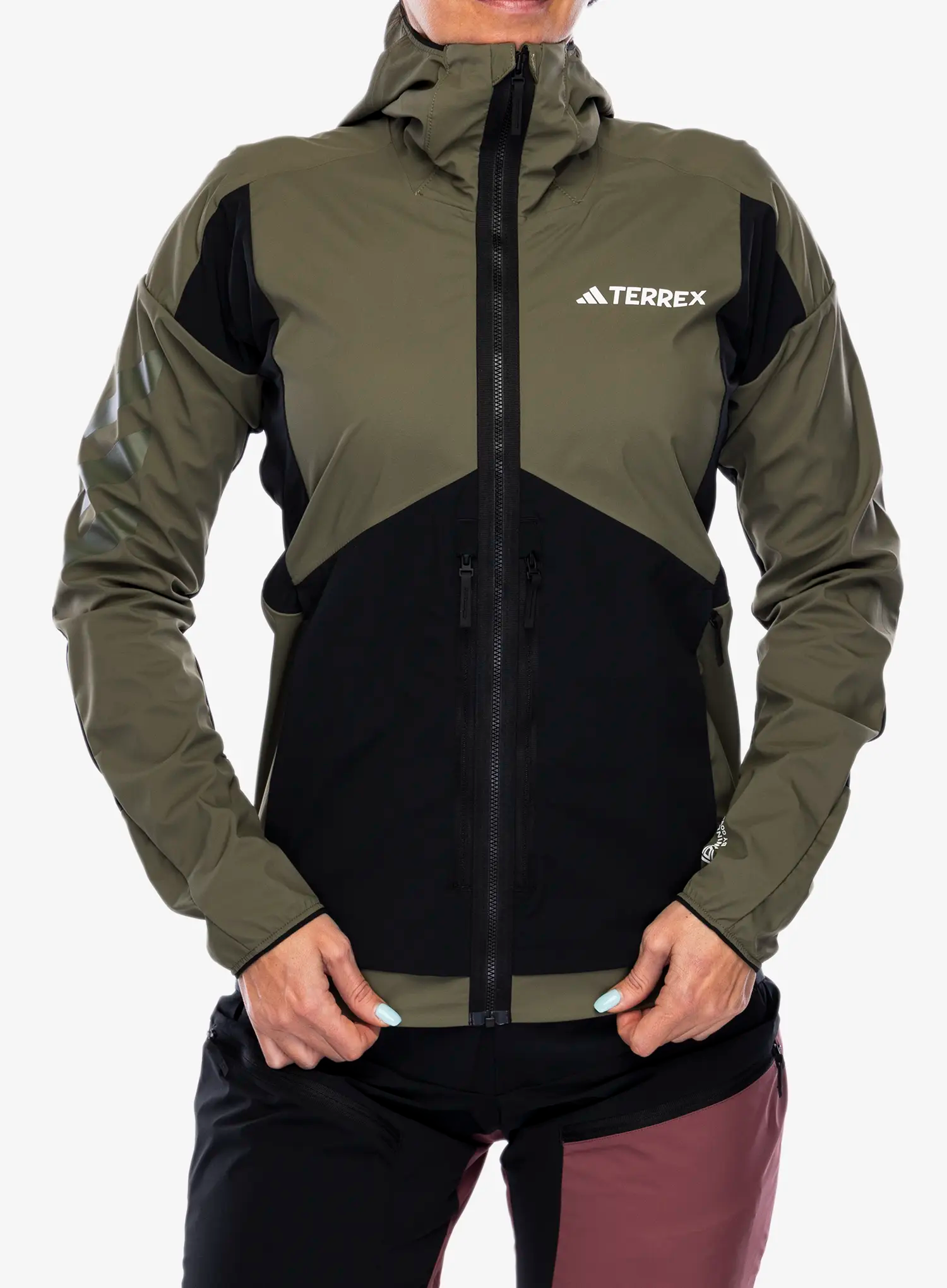 Куртка softshell жіноча adidas TERREX Techrock GORE-TEX WINDSTOPPER Softshell Jkt - olive strata/black
