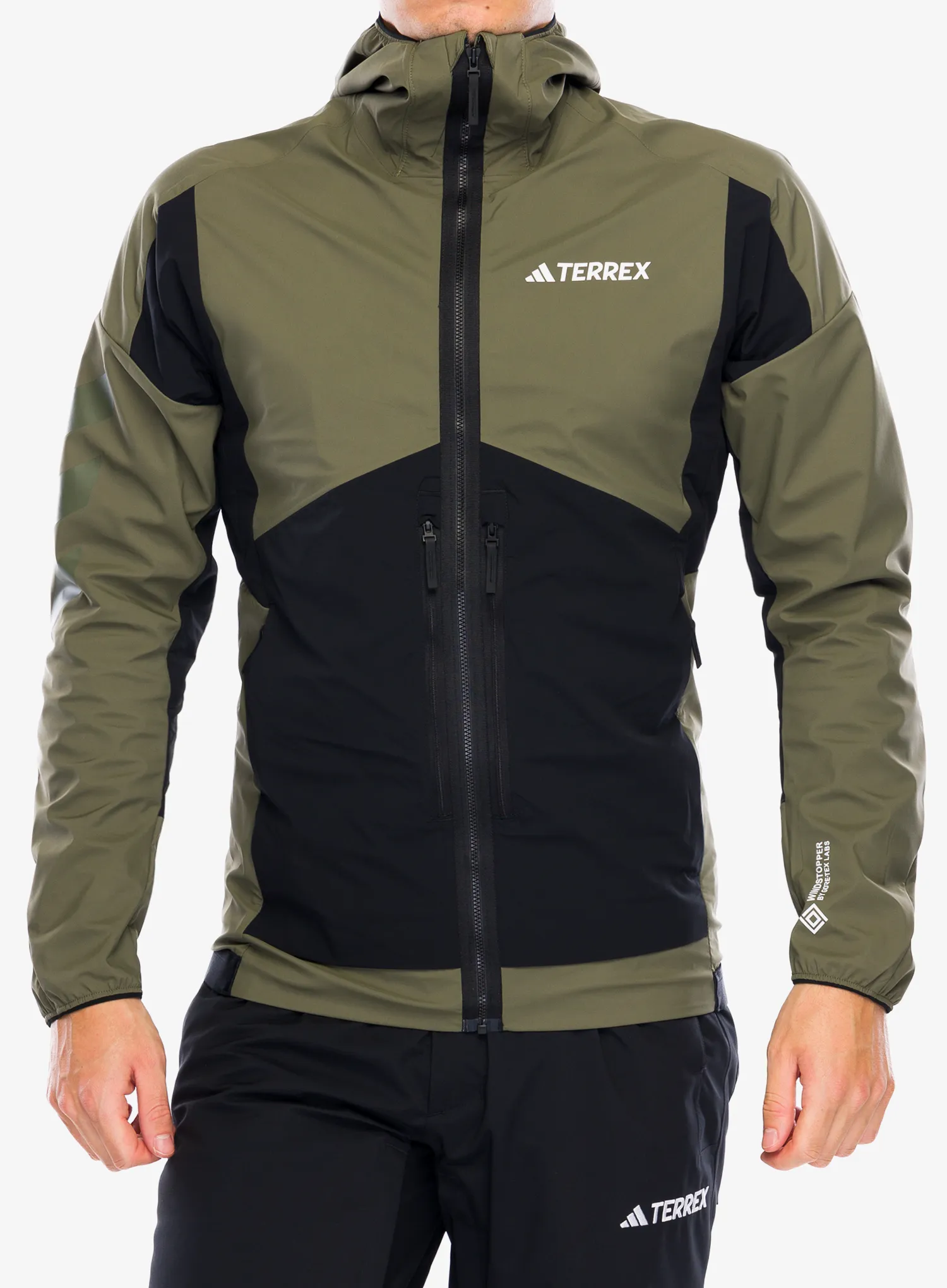 Куртка softshell adidas TERREX Techrock GORE-TEX WINDSTOPPER Softshell Jkt - olive strata/black