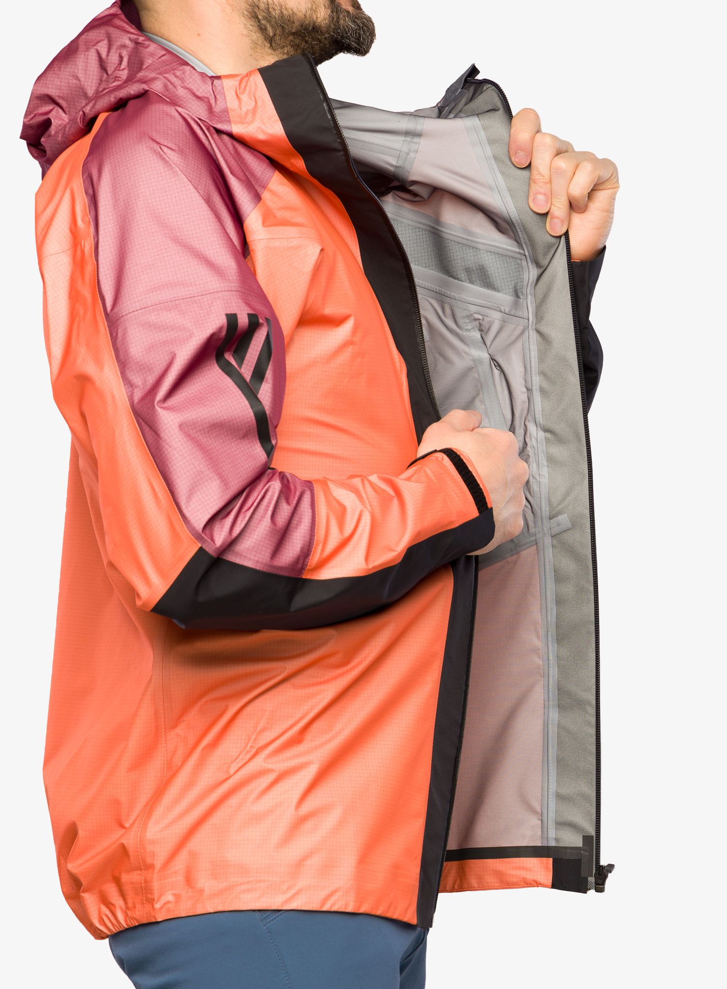 Куртка дощовик adidas TERREX Techrock Light GORE-TEX Jacket - semi impact orange/shared