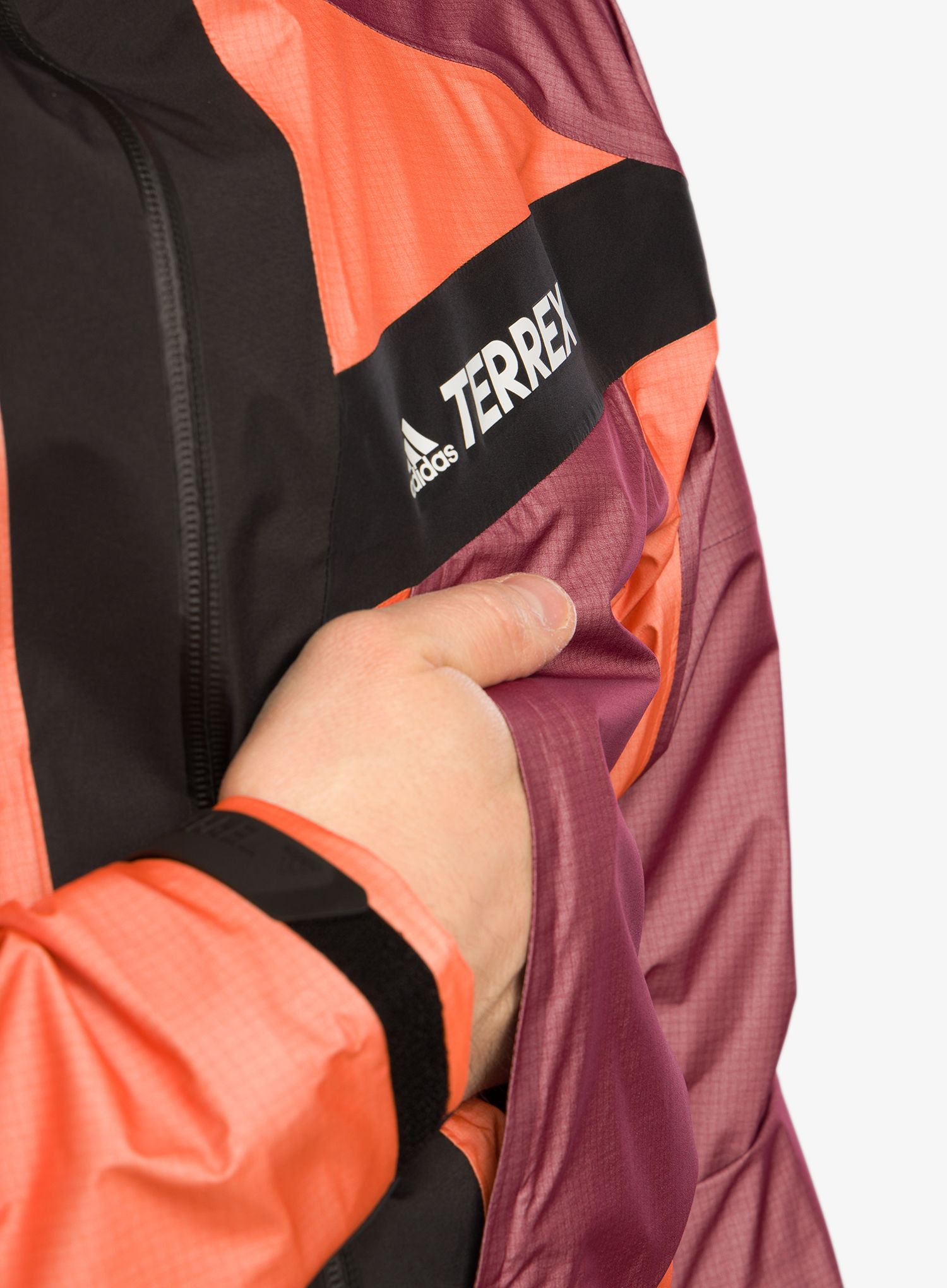 Куртка дощовик adidas TERREX Techrock Light GORE-TEX Jacket - semi impact orange/shared
