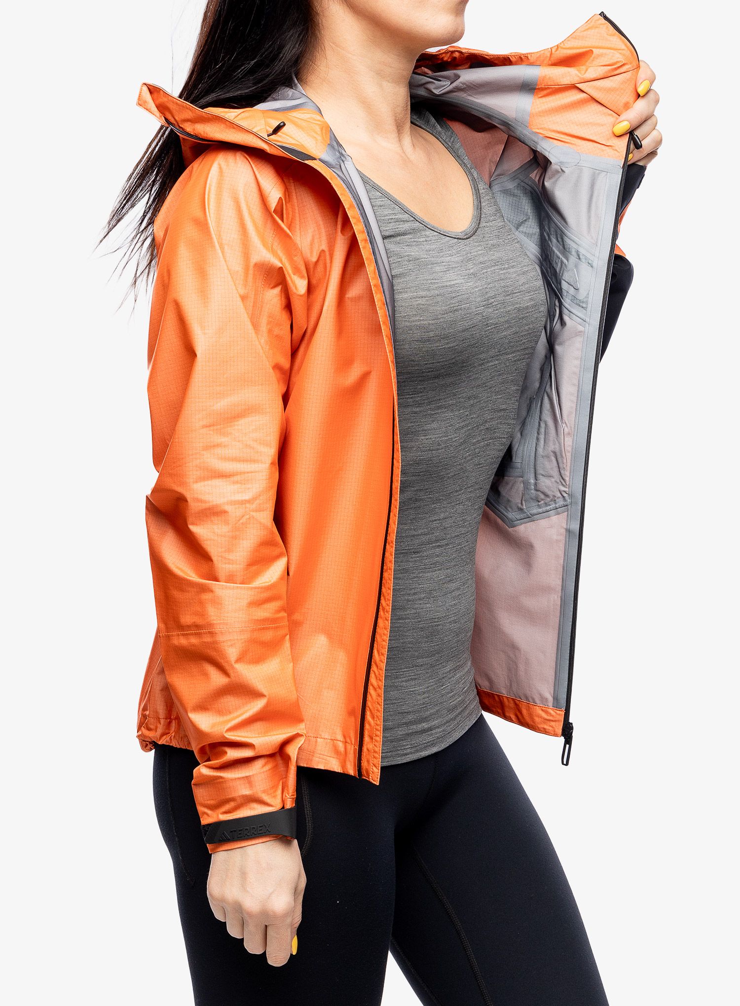 Куртка для гір жіноча adidas TERREX Techrock Light GTX Active - semi impact orange