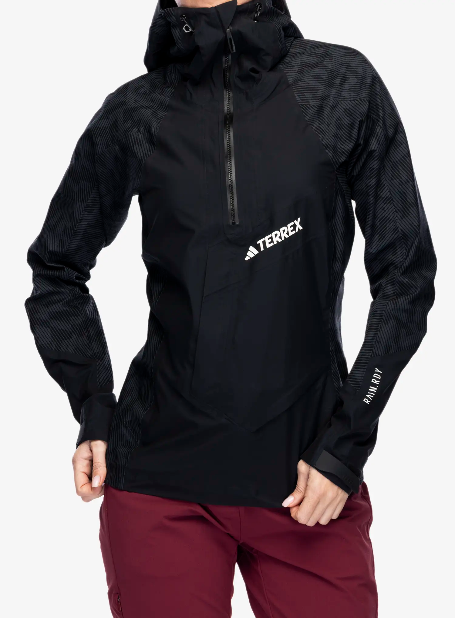 Куртка жіноча adidas TERREX Techrock RAIN.RDY Anorak - black