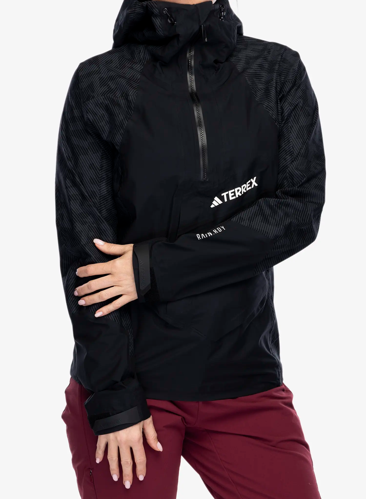 Куртка жіноча adidas TERREX Techrock RAIN.RDY Anorak - black