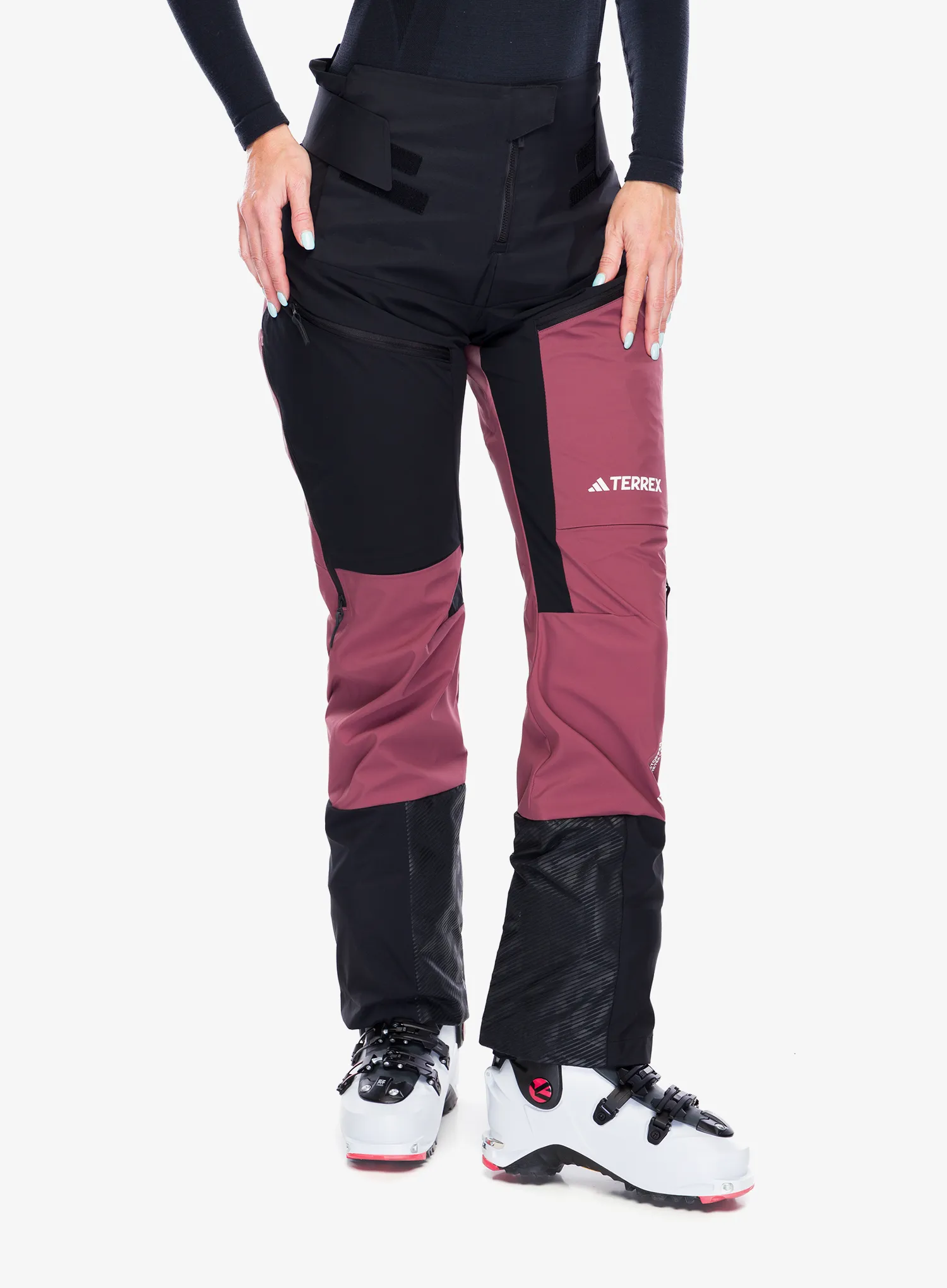 Штани жіночі adidas TERREX Techrock Tour Softshell Pants - black/quiet crimson