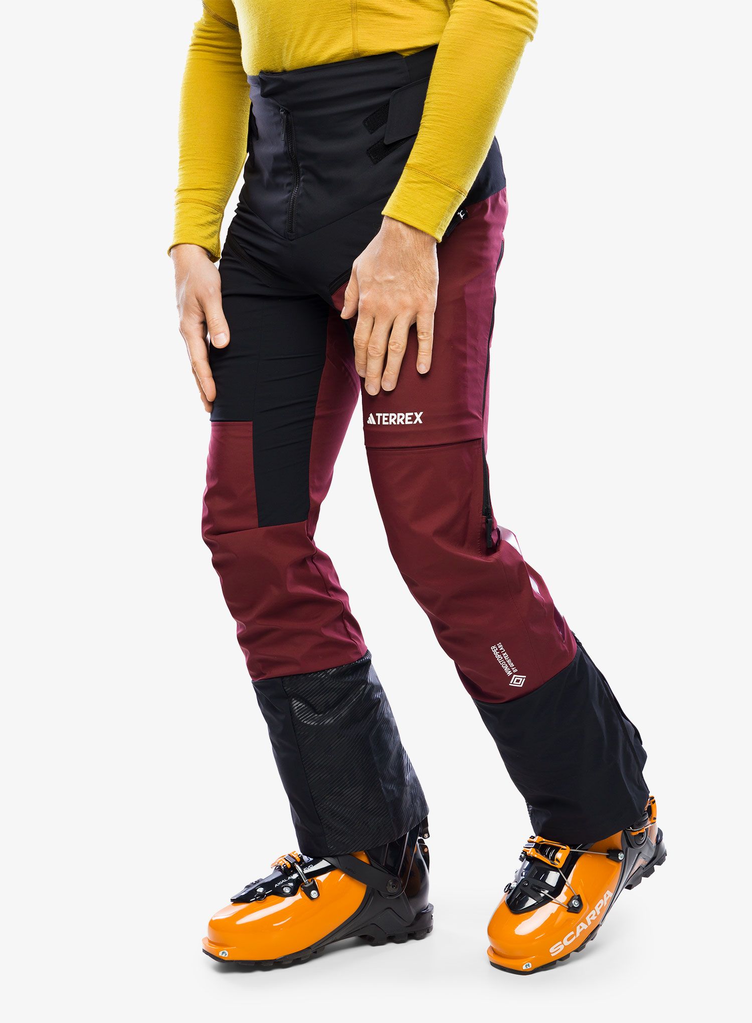 Штани скітурингові adidas TERREX Techrock Tour Softshell Pants - black/shadow red