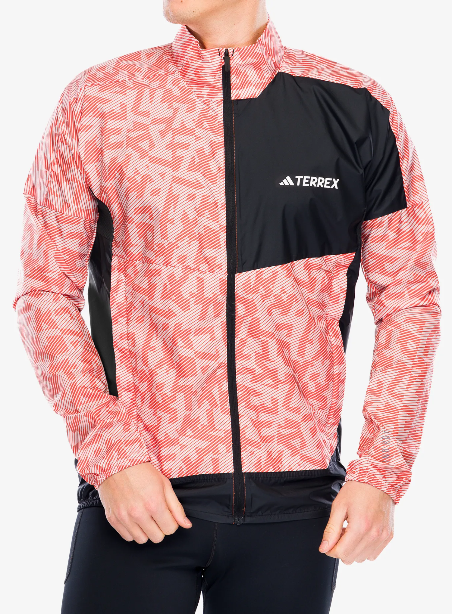 Куртка для бігу adidas TERREX Trail Running Wind Jacket - putty mauve/black