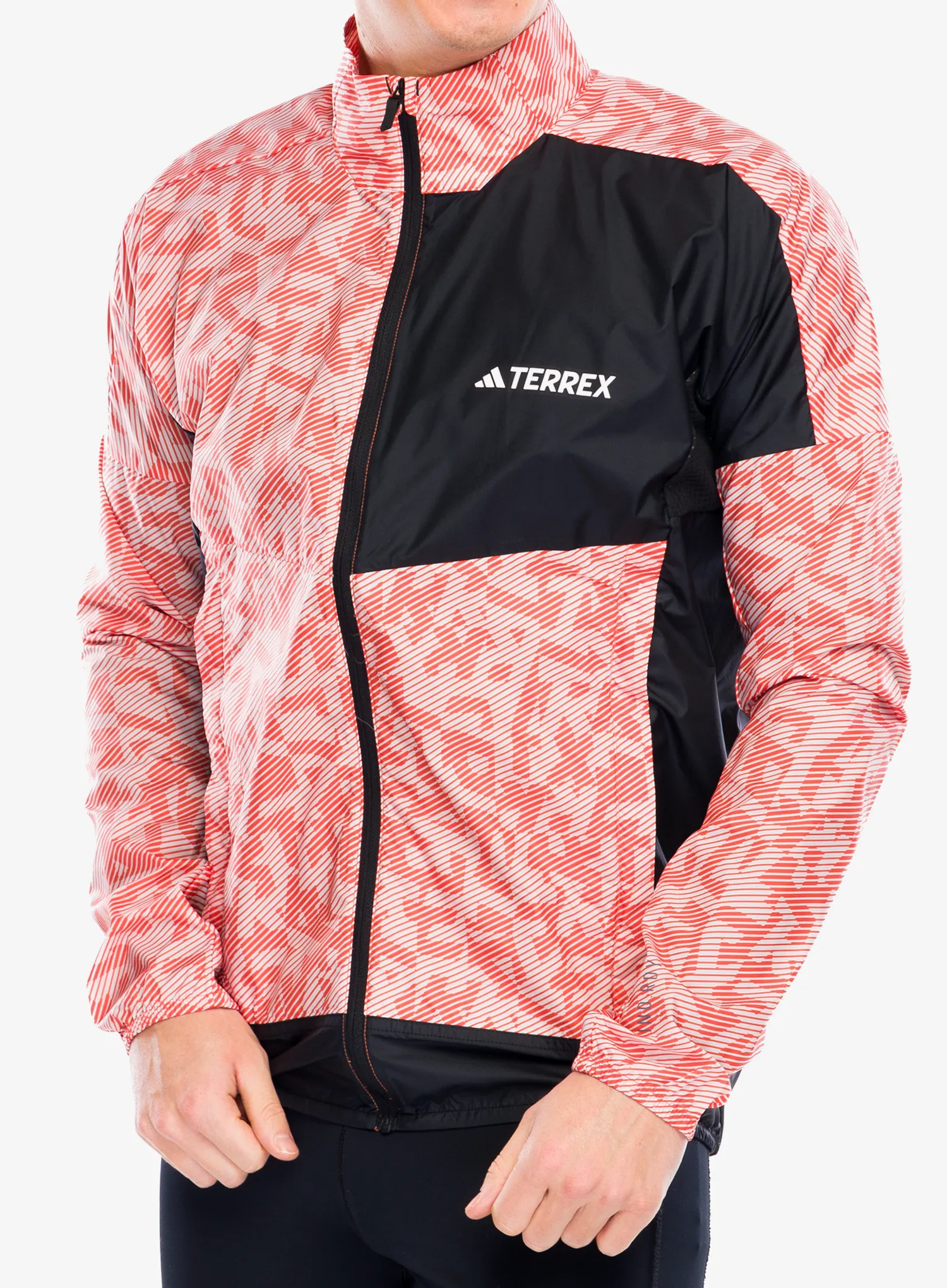 Куртка для бігу adidas TERREX Trail Running Wind Jacket - putty mauve/black
