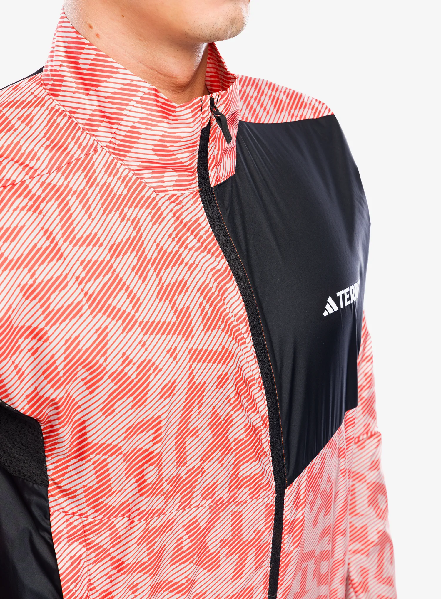 Куртка для бігу adidas TERREX Trail Running Wind Jacket - putty mauve/black