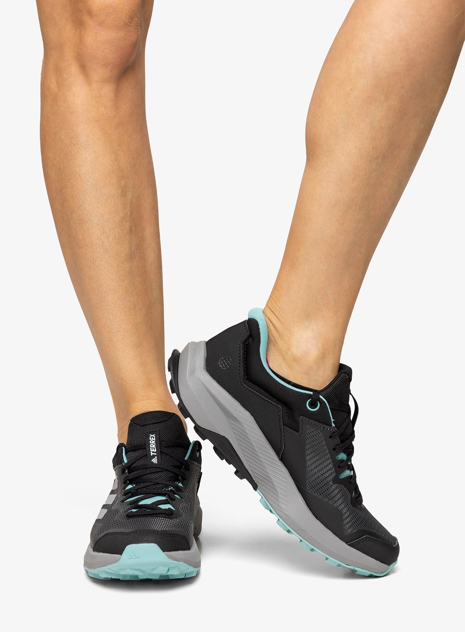 Черевики для трейлу жіночі adidas TERREX Trailrider - core black/grey three/mint ton
