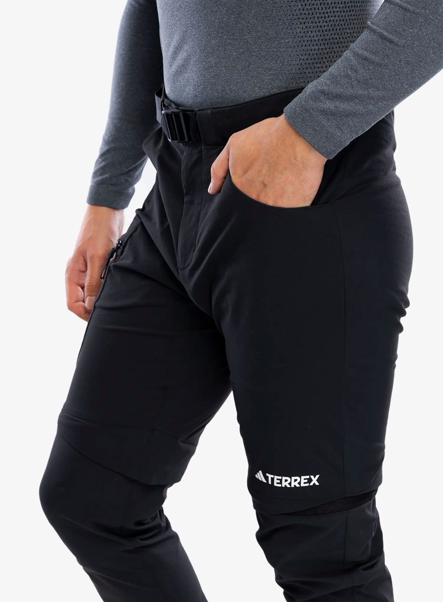 Штани туристичні adidas TERREX Utilitas Zip Off Pants - black