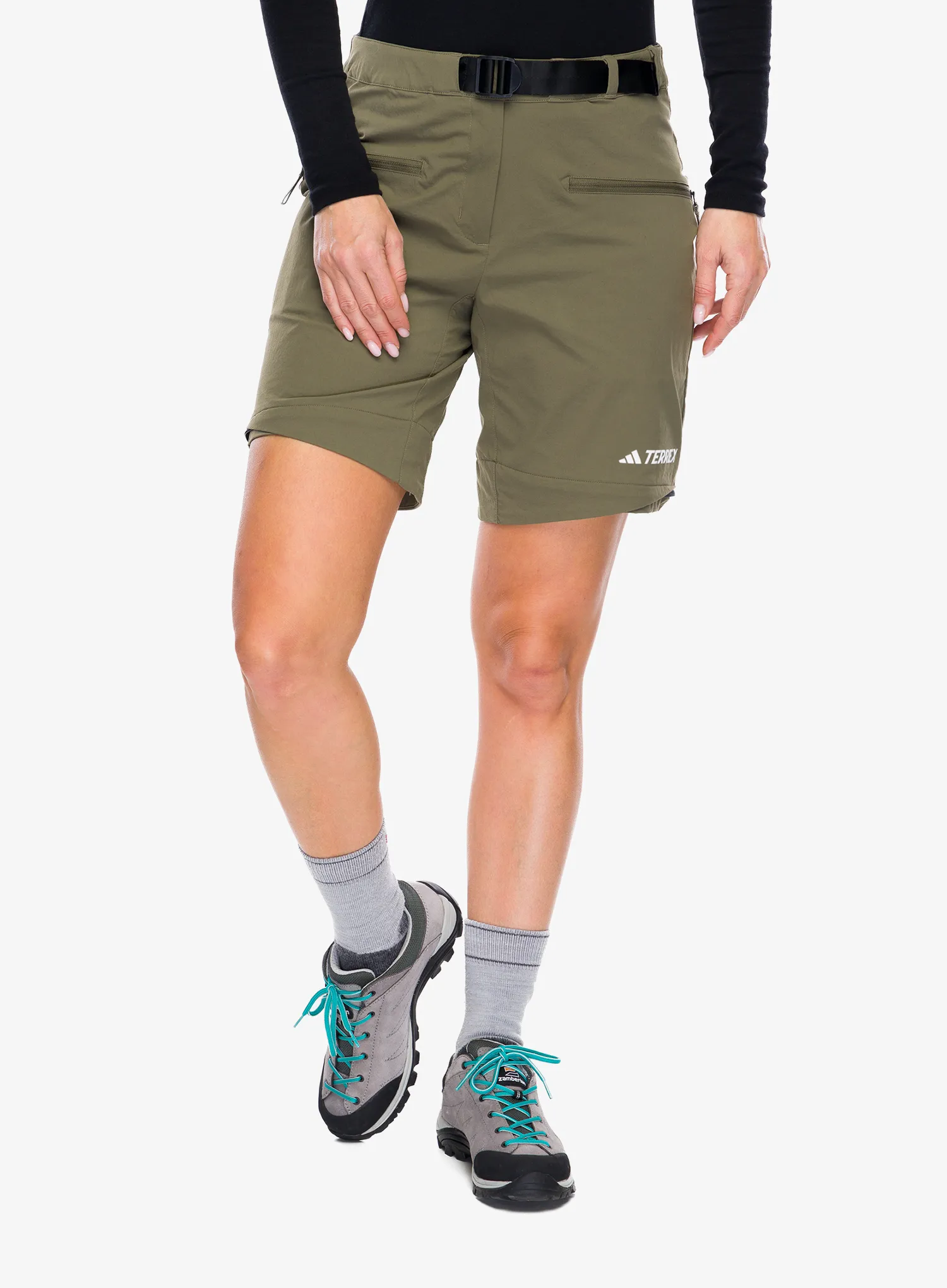 Штани жіночі adidas TERREX Utilitas Zip Off Pants - olive strata