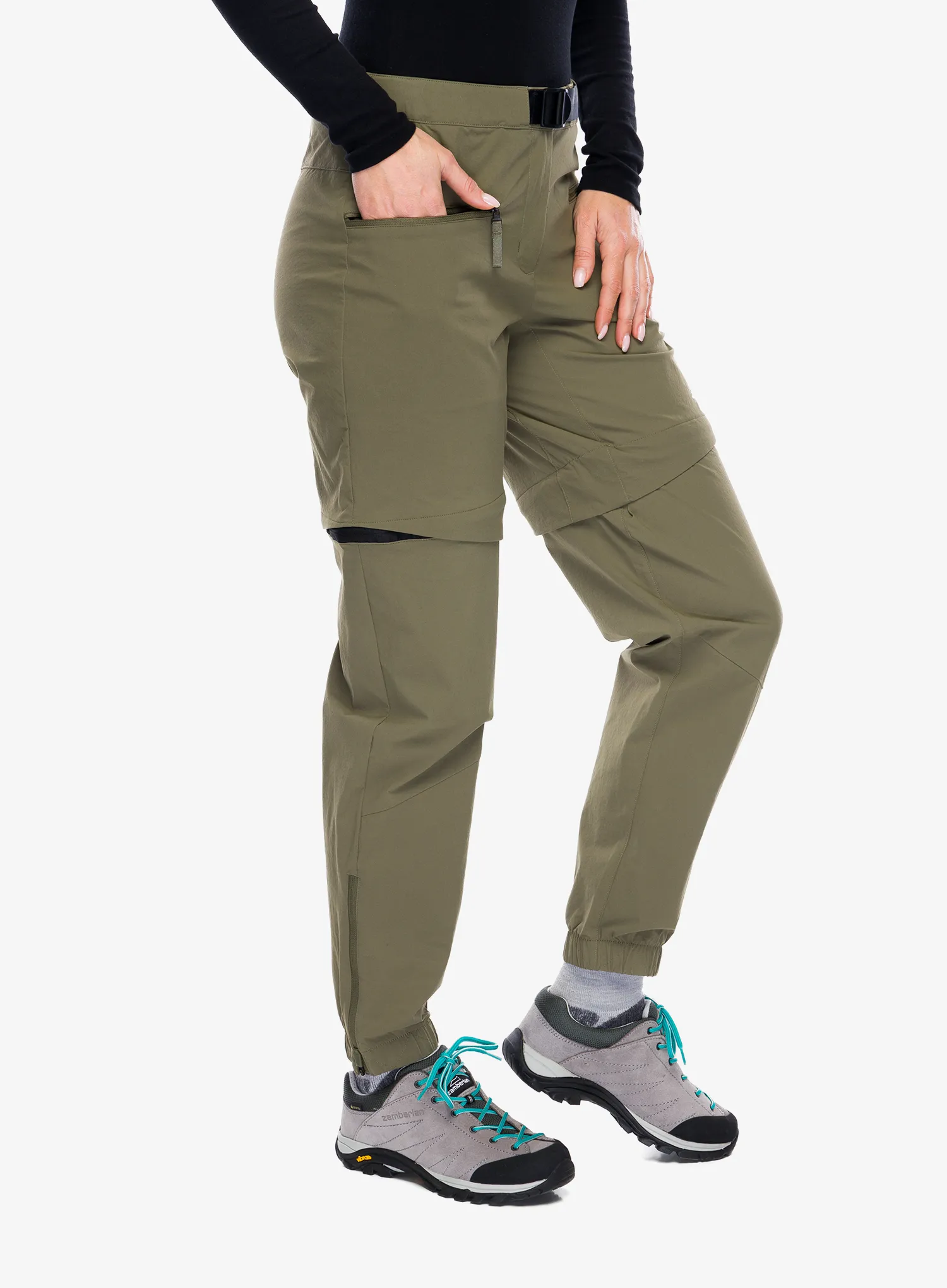 Штани жіночі adidas TERREX Utilitas Zip Off Pants - olive strata
