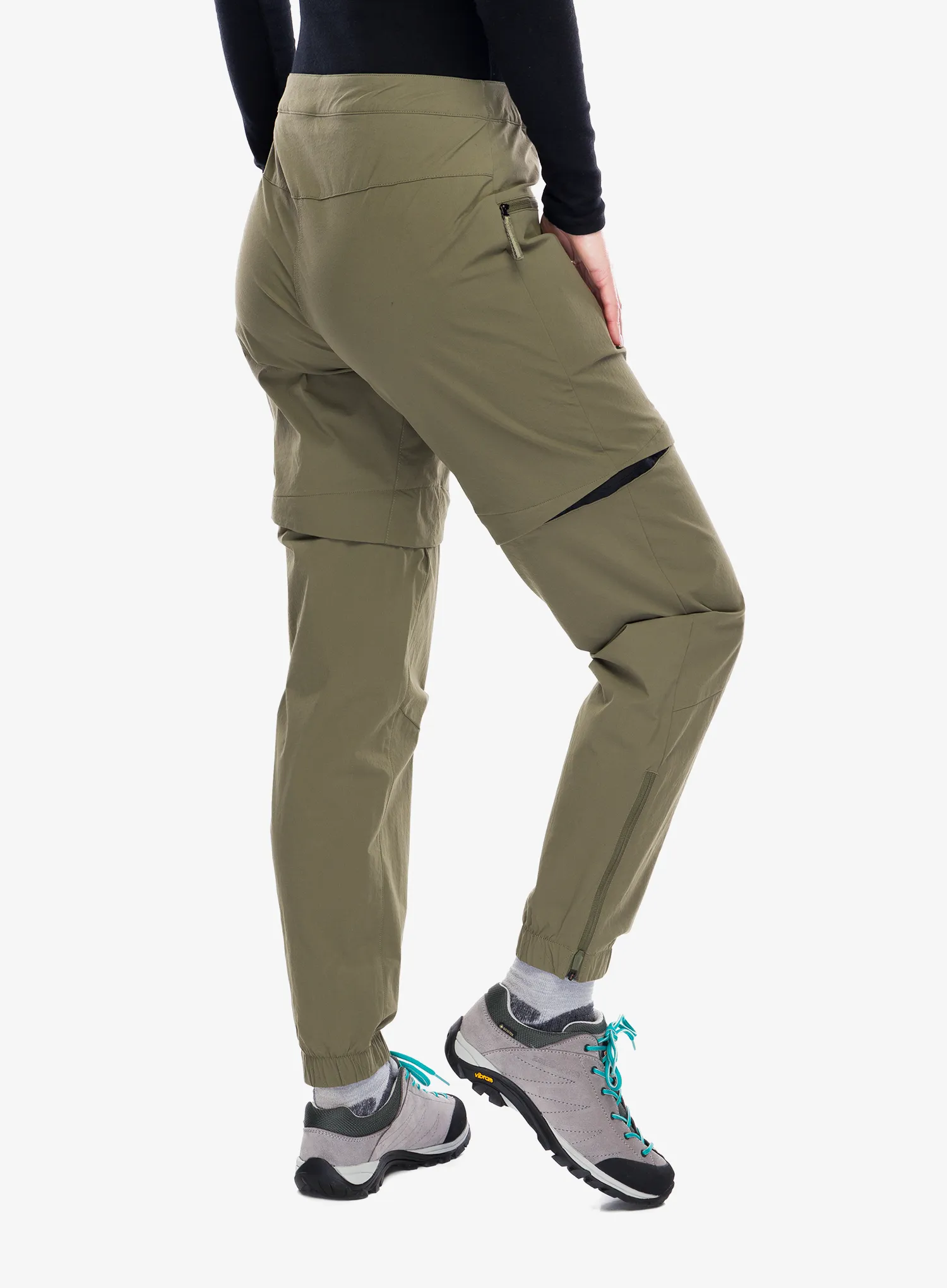 Штани жіночі adidas TERREX Utilitas Zip Off Pants - olive strata