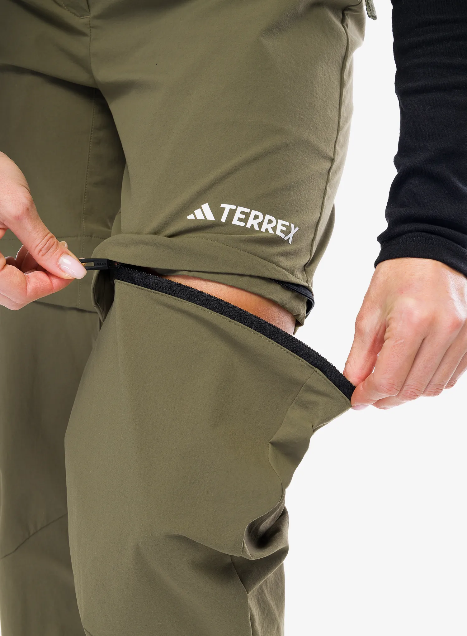 Штани жіночі adidas TERREX Utilitas Zip Off Pants - olive strata