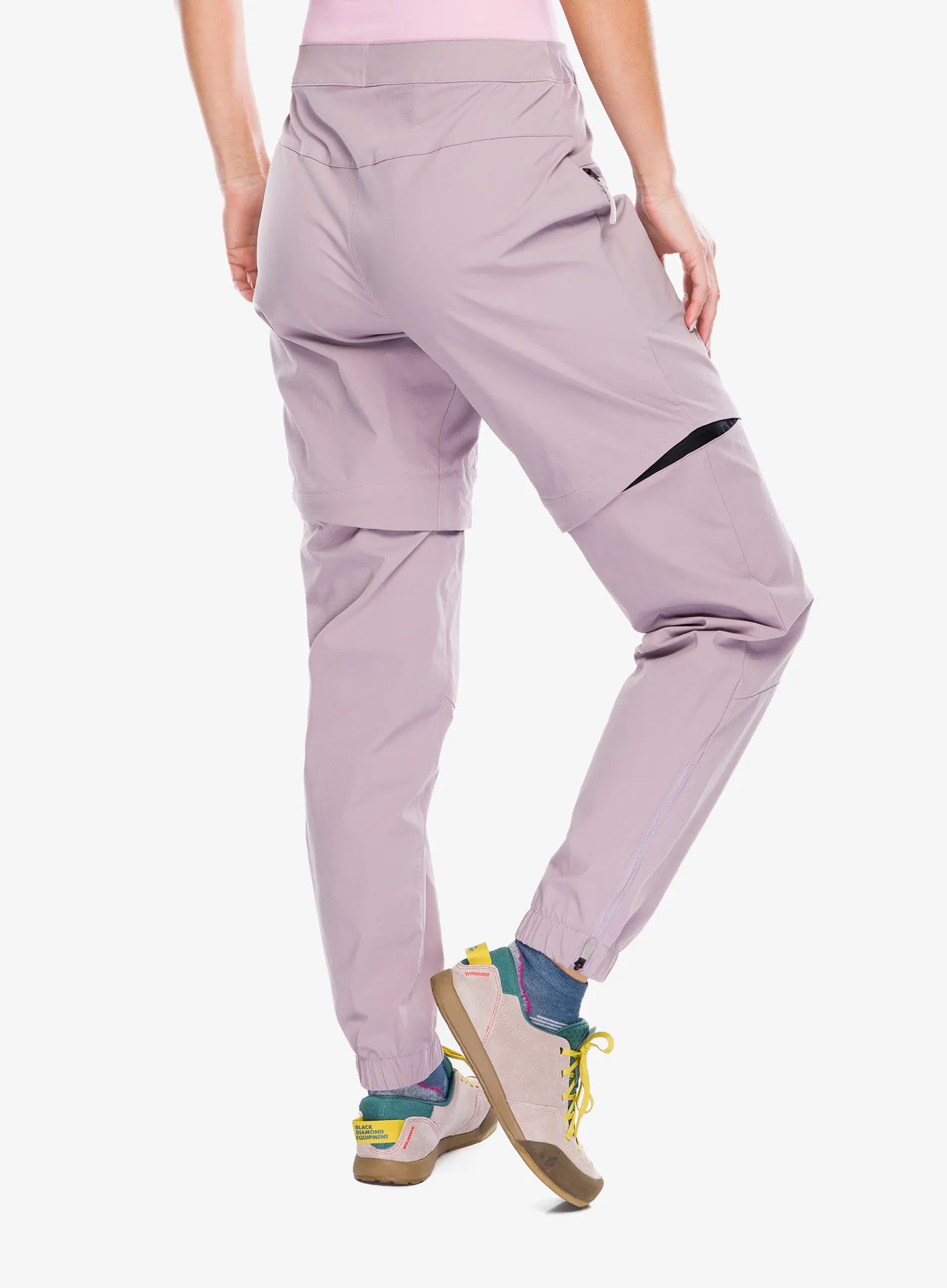 Штани жіночі adidas TERREX Utilitas Zip Off Pants - preloved fig/fig