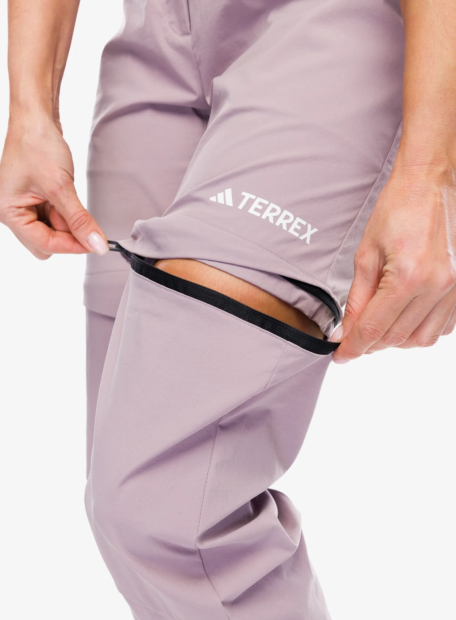 Штани жіночі adidas TERREX Utilitas Zip Off Pants - preloved fig/fig