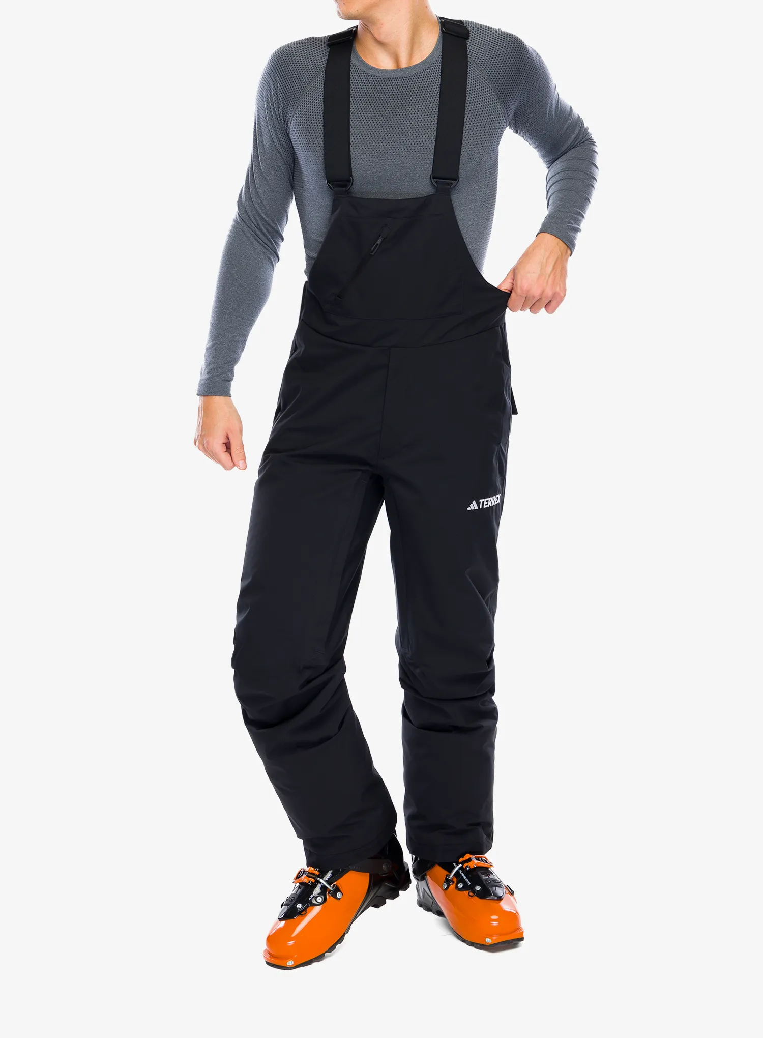 Штани лижні adidas TERREX Xperior 2L Insulated Bib Pants - black/white