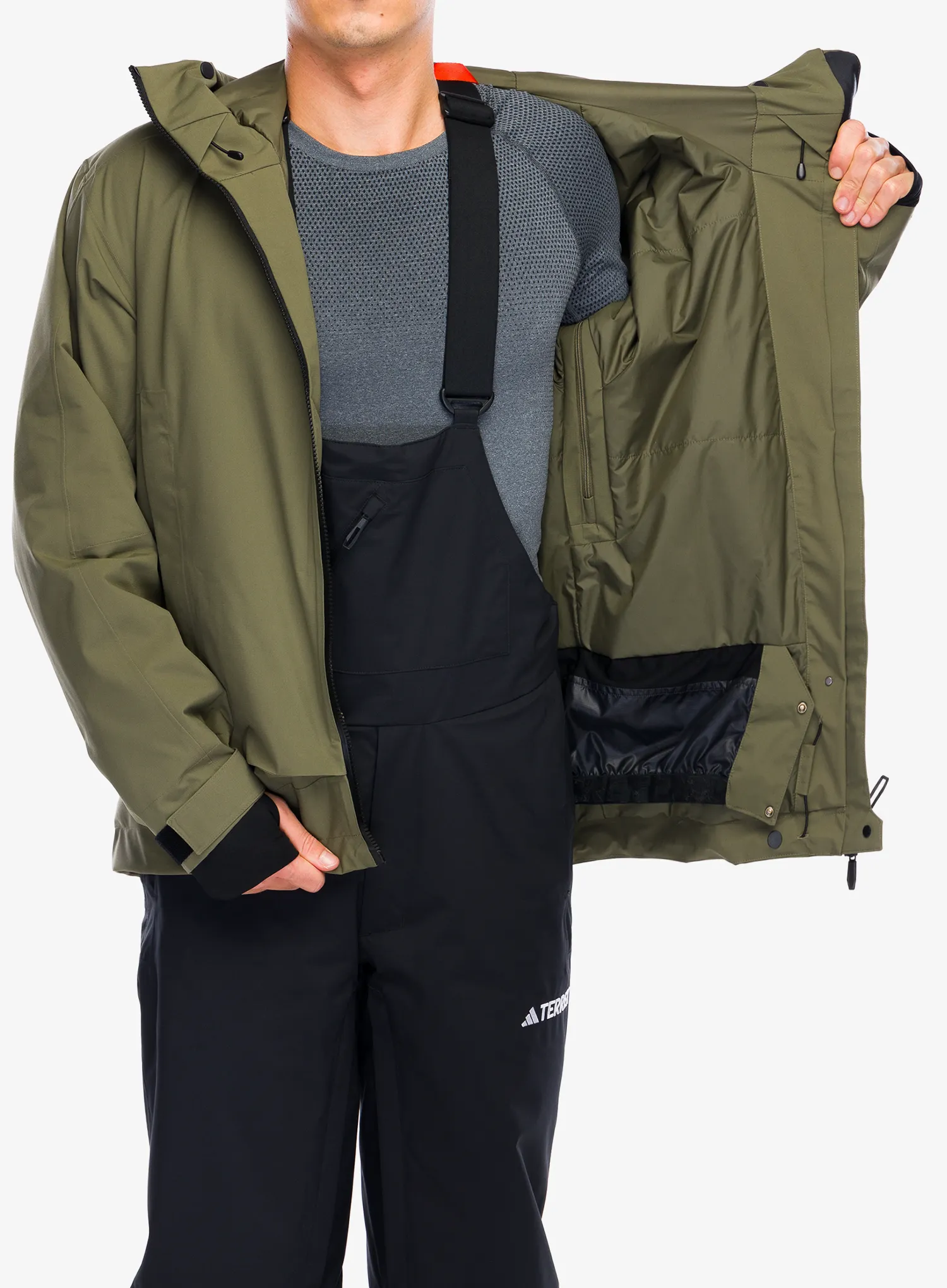 Куртка лижна adidas TERREX Xperior 2L Insulated RAIN.RDY Jacket - olive strata