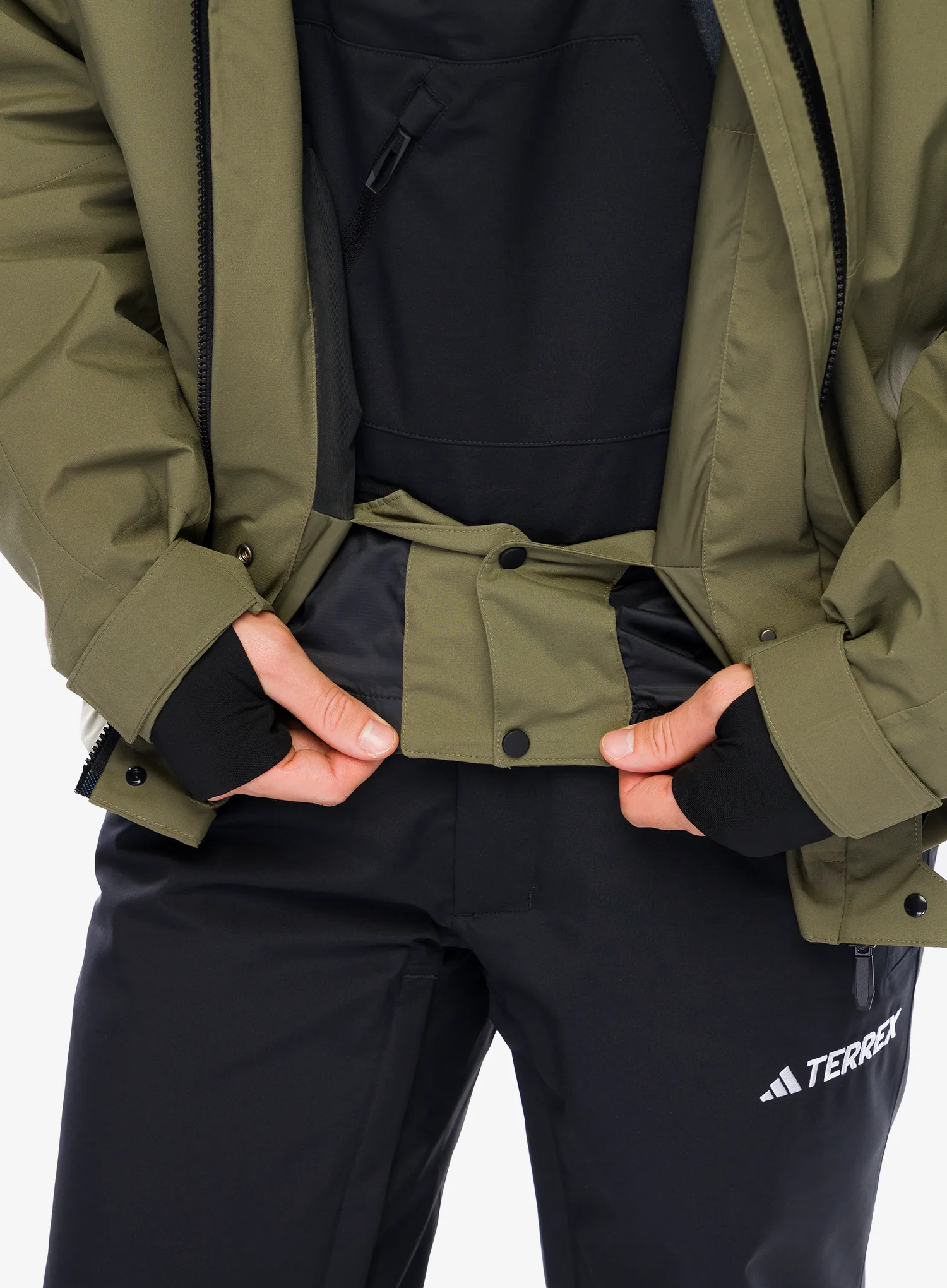Куртка лижна adidas TERREX Xperior 2L Insulated RAIN.RDY Jacket - olive strata