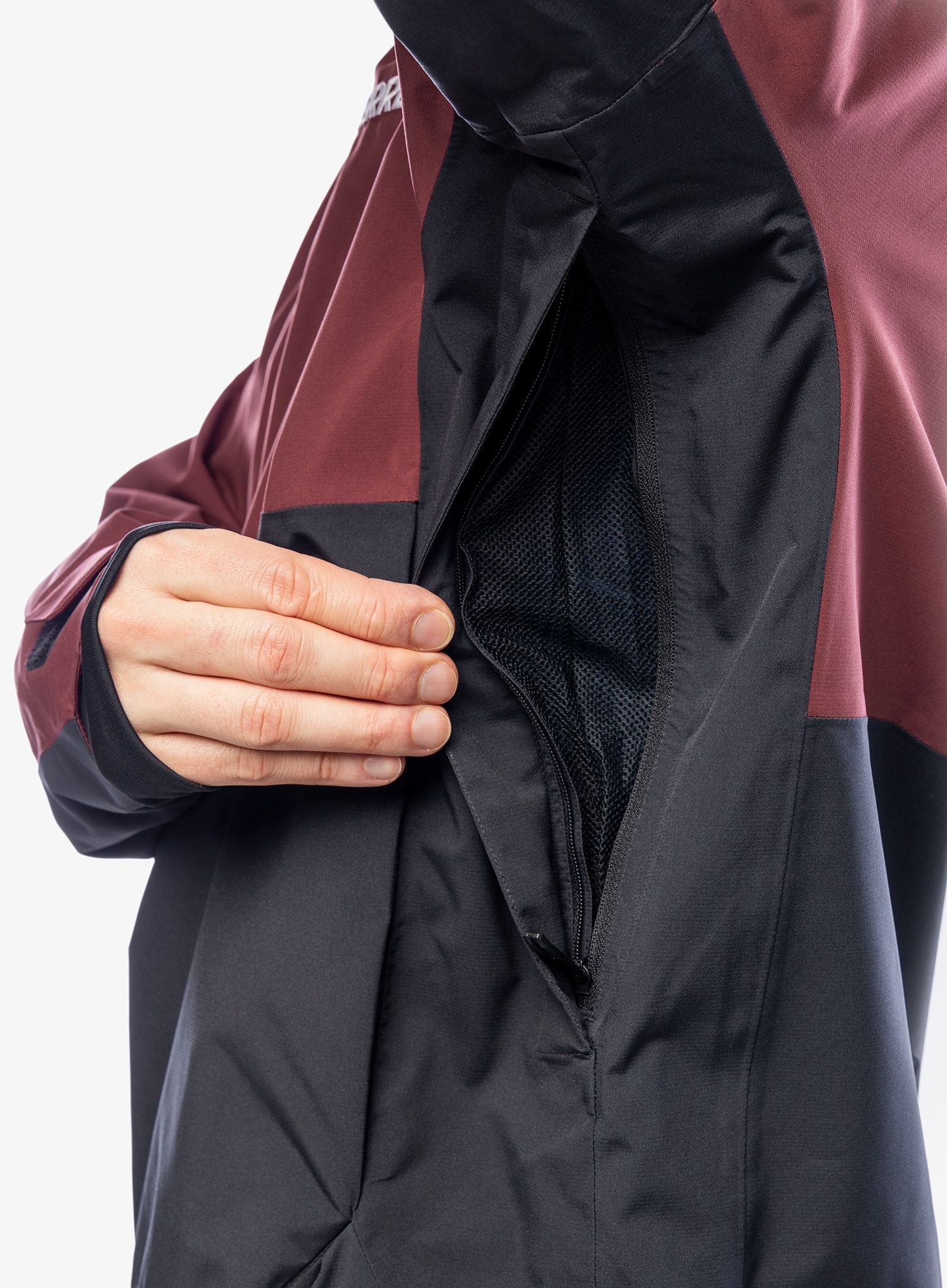 Куртка лижна adidas TERREX Xperior 2L Lined RAIN.RDY Anorak - shadow red/black