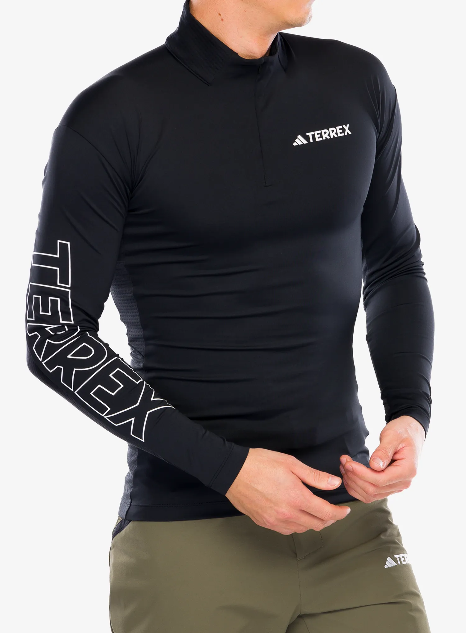 Кофта на блискавці 1/2 adidas TERREX Xperior Longsleeve - black