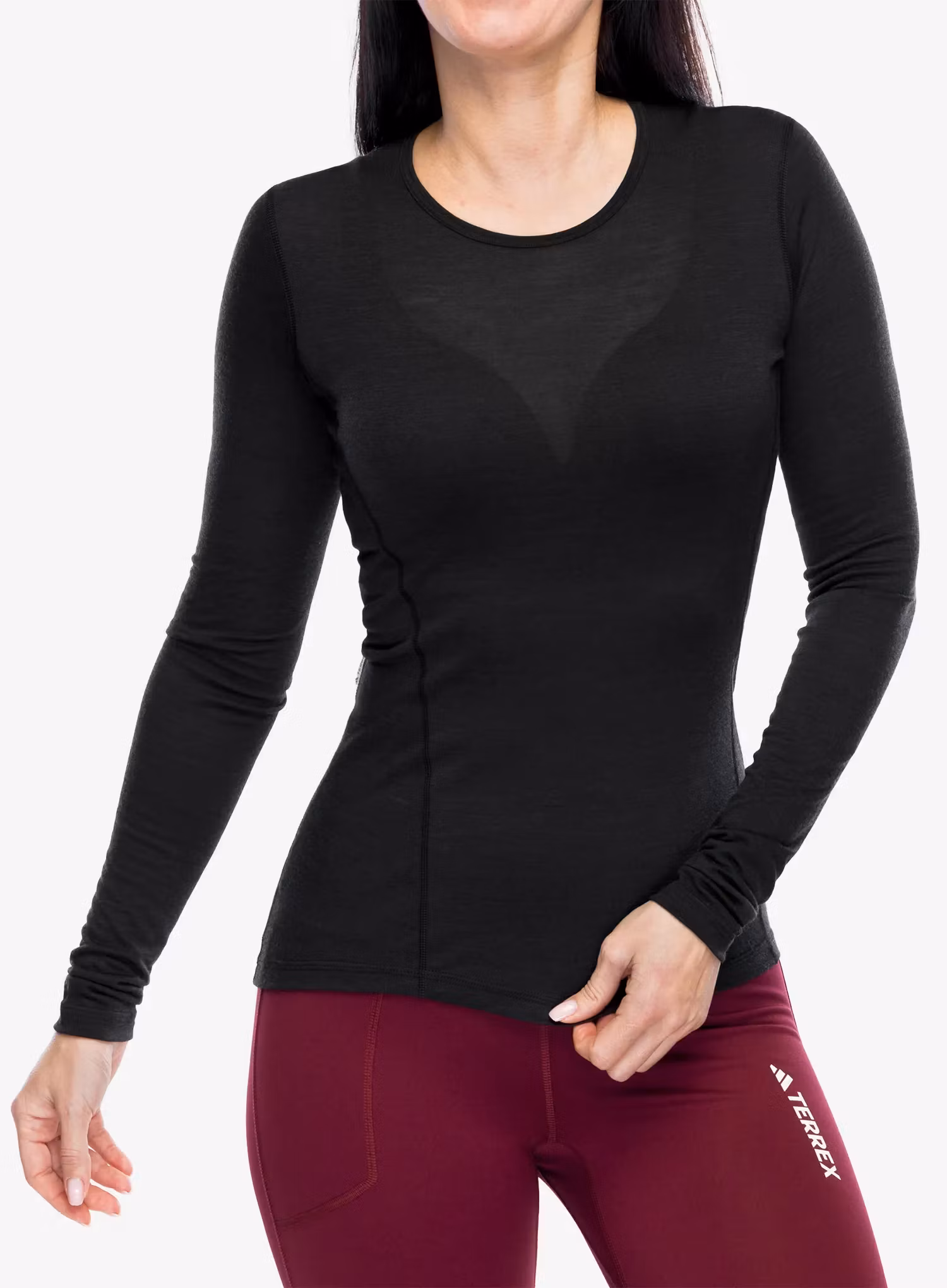Термокофта жіноча adidas TERREX Xperior Merino 150 Long Sleeve - black