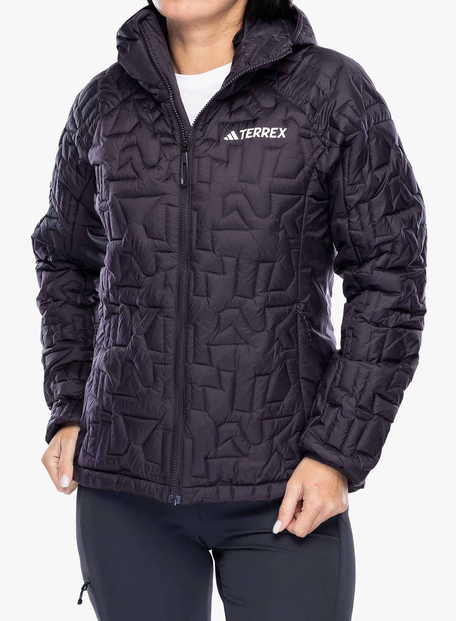 Куртка утеплена жіноча adidas TERREX Xperior PrimaLoft Loose Fill Insulated Hooded Jkt - aurora black