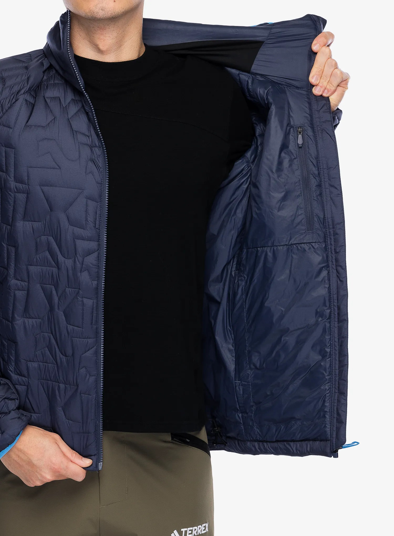 Куртка утеплена adidas TERREX Xperior PrimaLoft Loose Fill Insulated Hooded Jkt - shadow navy