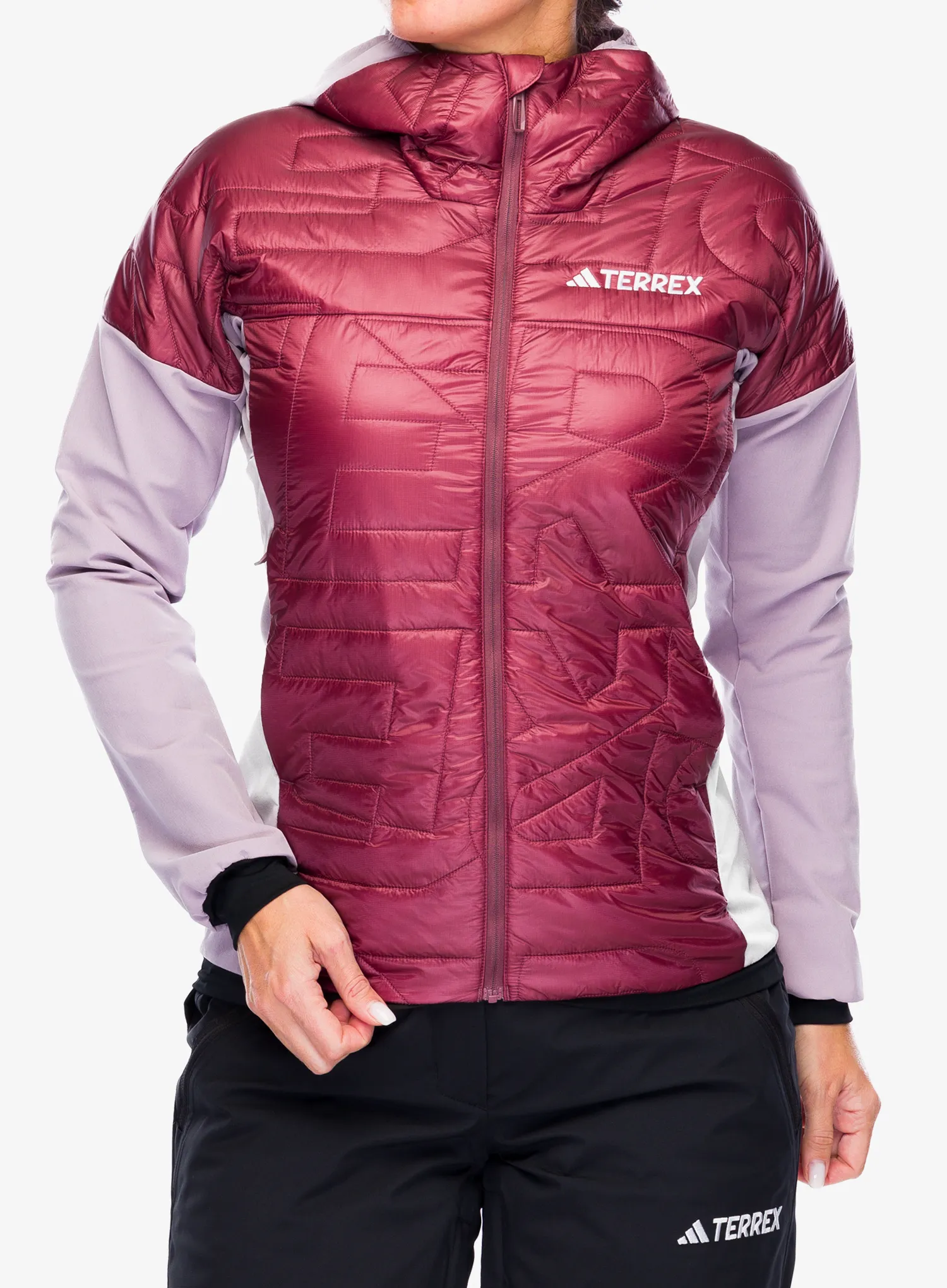 Куртка гібридна жіноча adidas TERREX Xperior Varilite Hybrid PrimaLoft Jacket - preloved fig/quiet crimson
