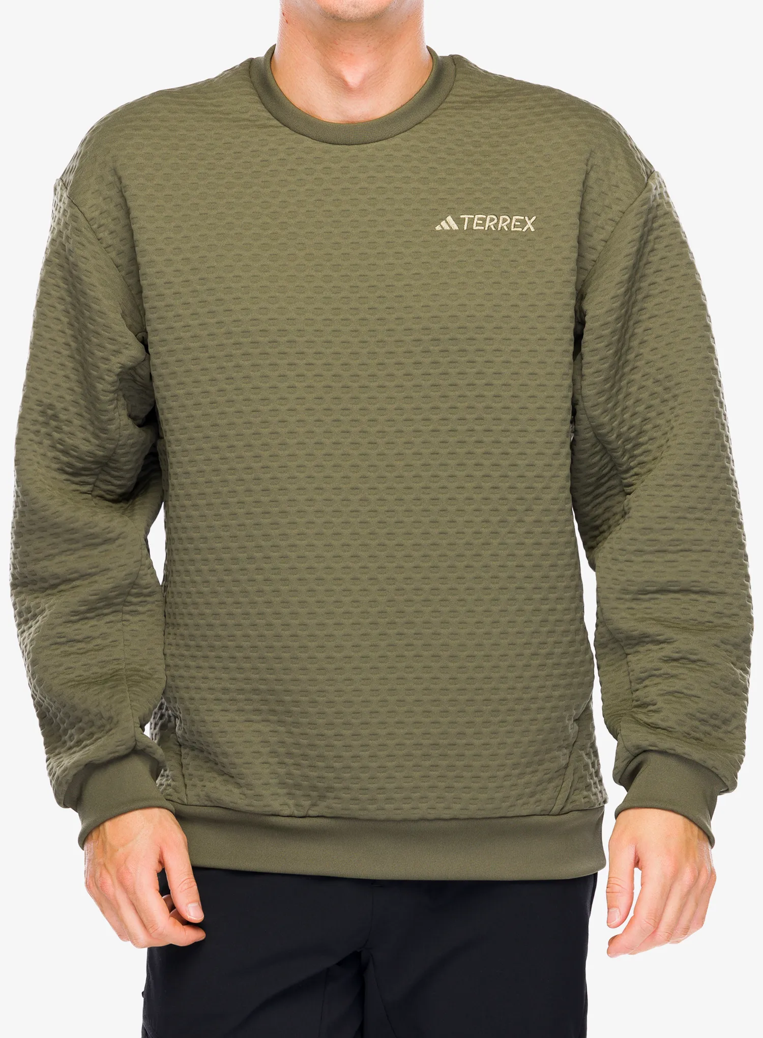 Кофта adidas TERREX Xploric Crew Neck Sweater - olive strata
