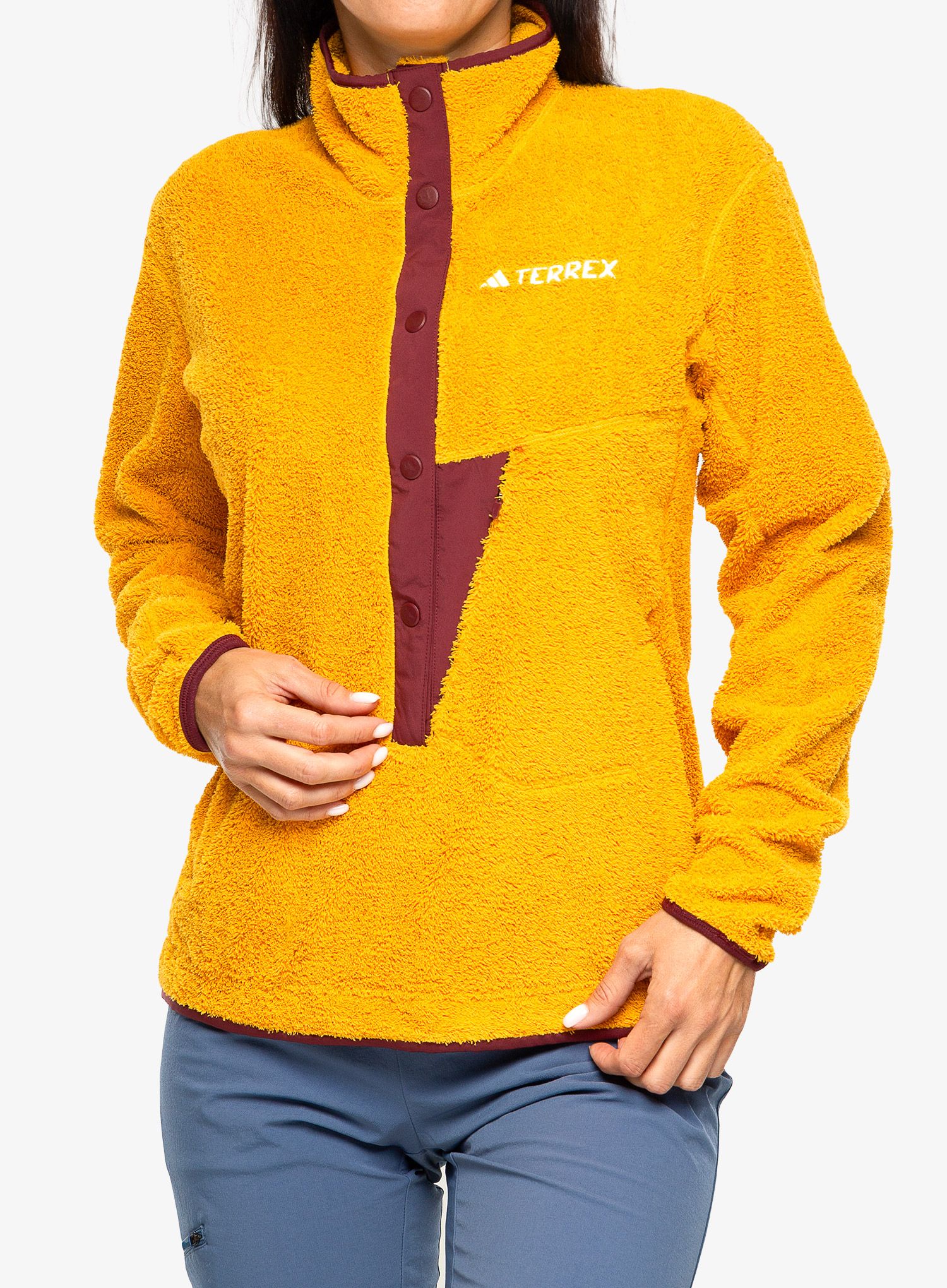 Фліска жіноча adidas TERREX Xploric High Pile Fleece Pullover - preyel