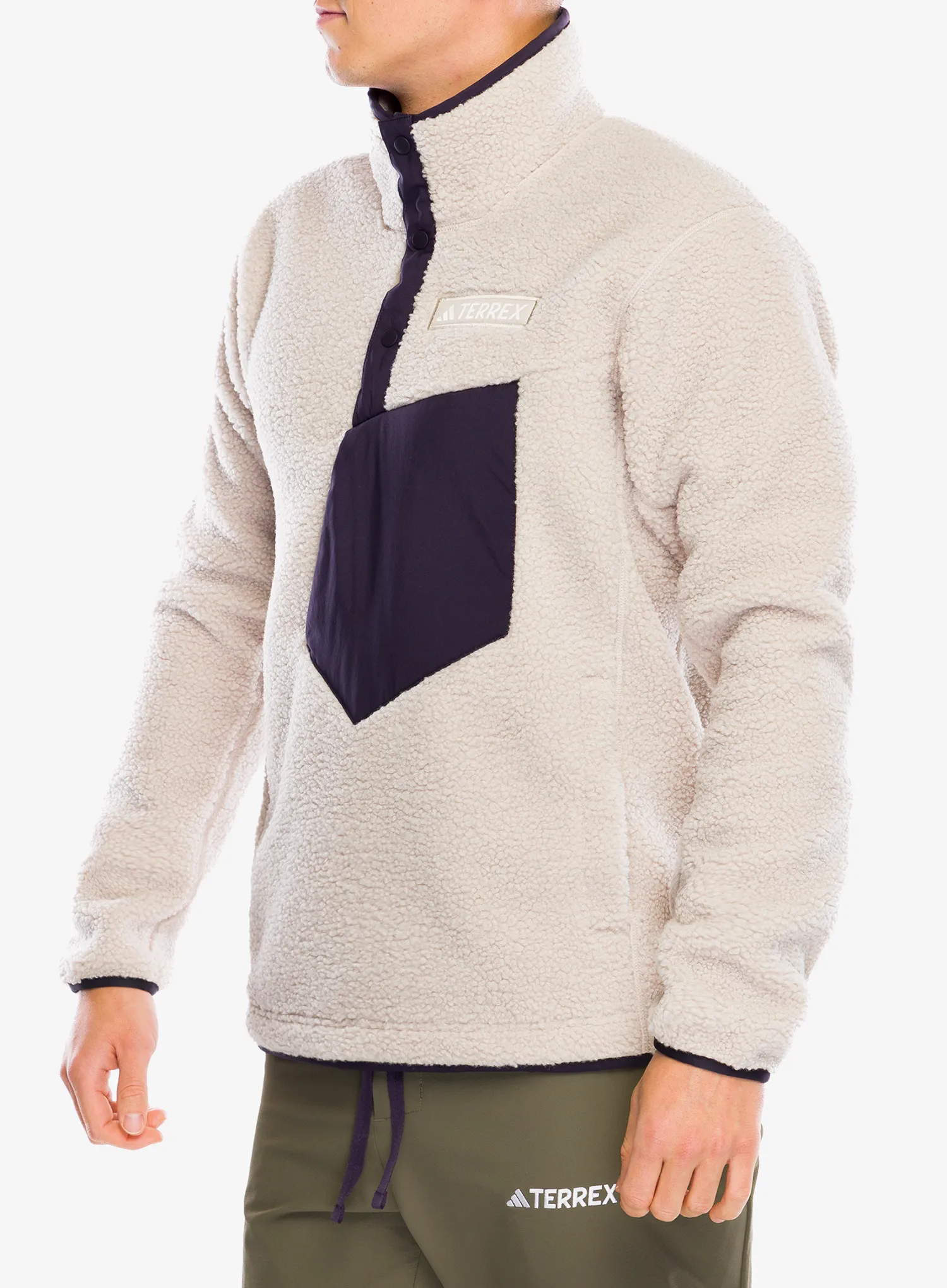 Куртка флісова adidas TERREX Xploric High Pile Fleece Pullover - wonder beige