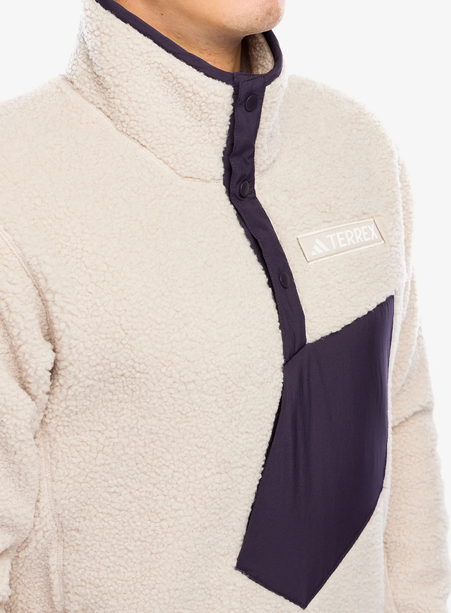 Куртка флісова adidas TERREX Xploric High Pile Fleece Pullover - wonder beige