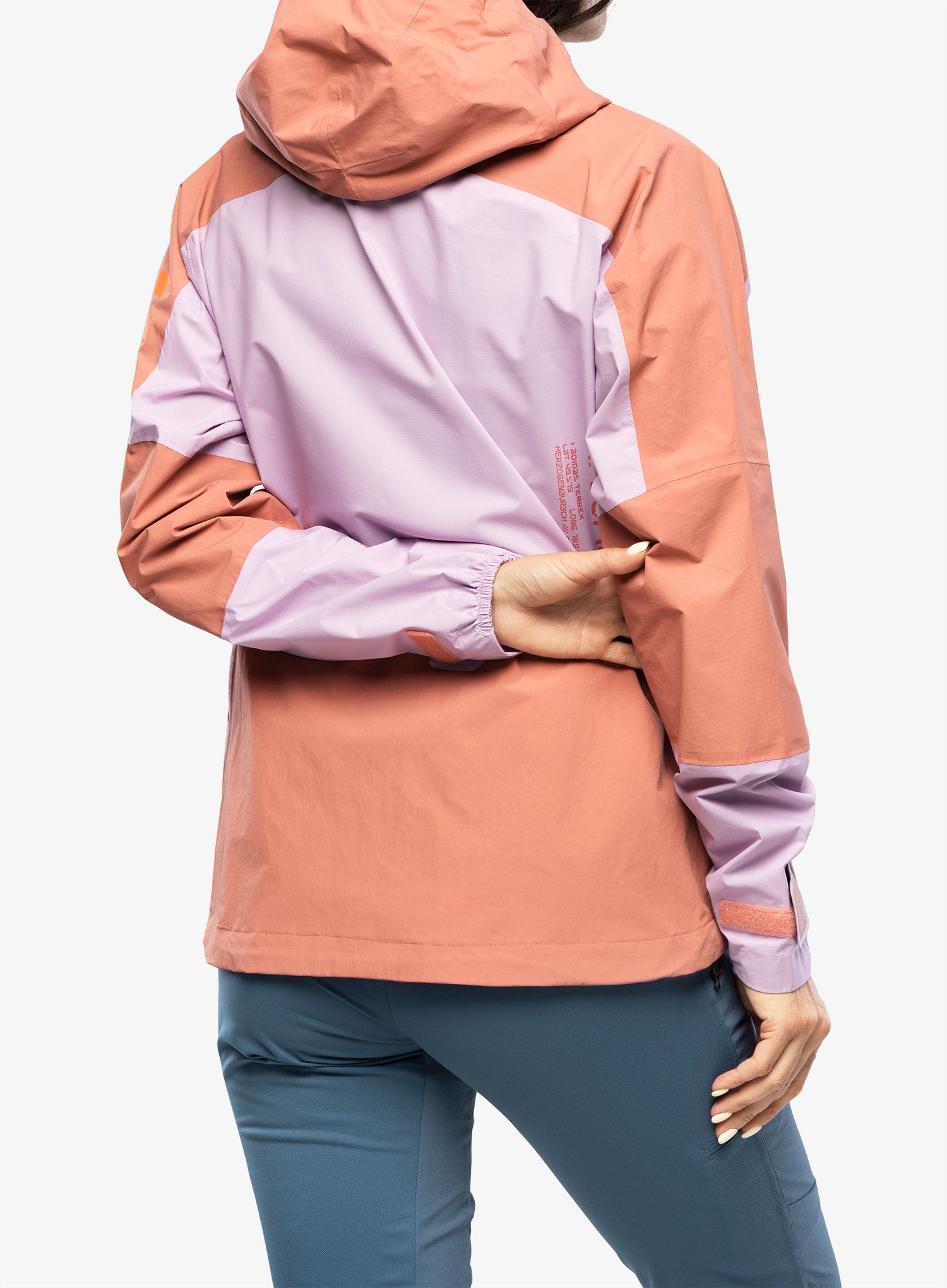 Куртка дощовик жіноча adidas TERREX Xploric - bliss lilac/wonder red