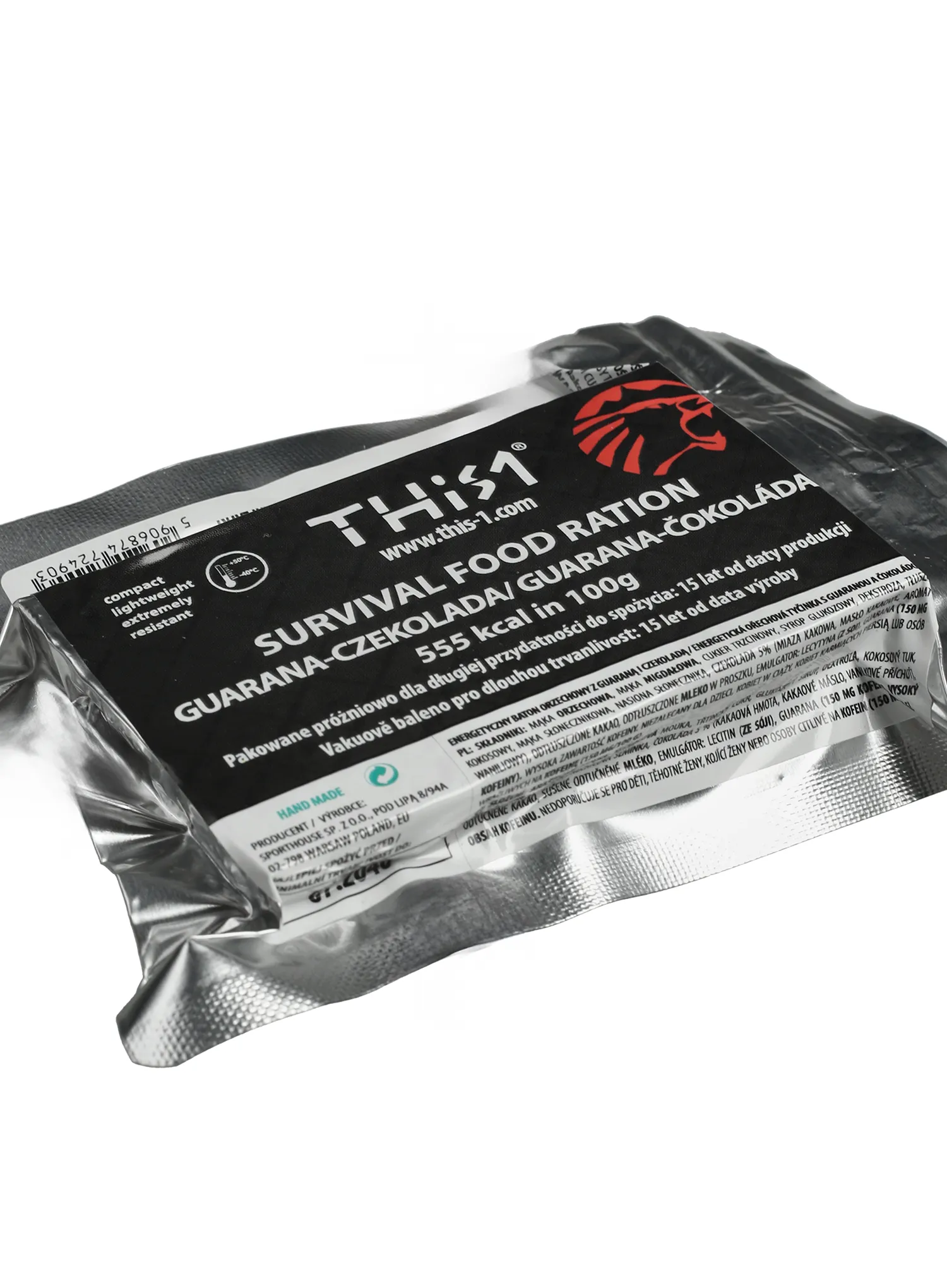 Енергетичний батончик This-1 Survival Bar - nuts/guarana/chocolate