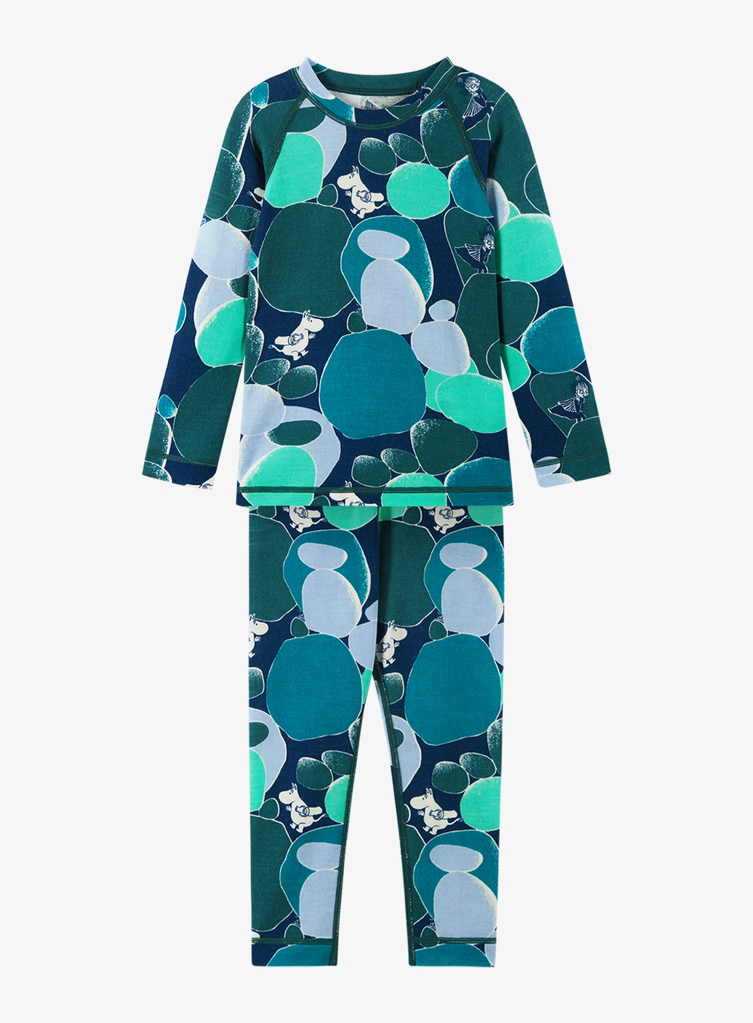 Білизна термоактивна для дітей Reima Moomin Trivsam - dark teal