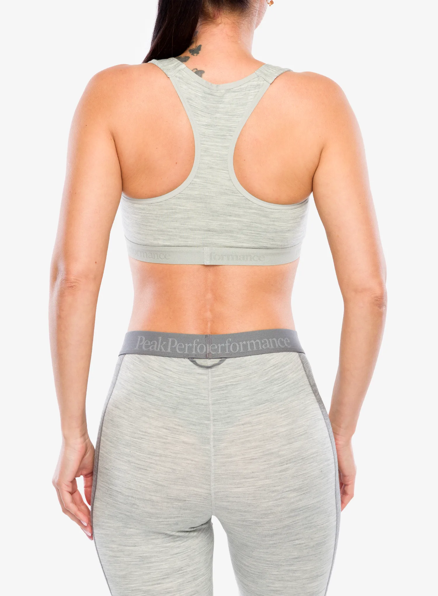 Бюстгальтер спортивний Peak Performance Magic Top Wool-blend Baselayer - med grey melange