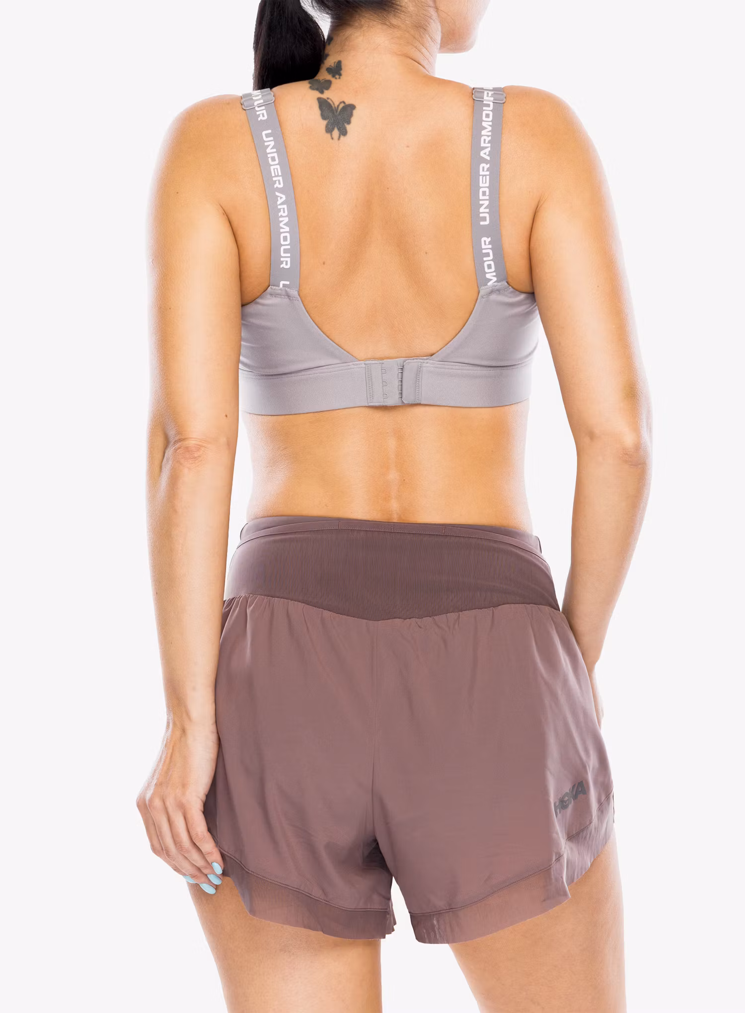 Бюстгальтер спортивний Under Armour Infinity 2.0 High Sports Big Cup Bra - tetra gray/white