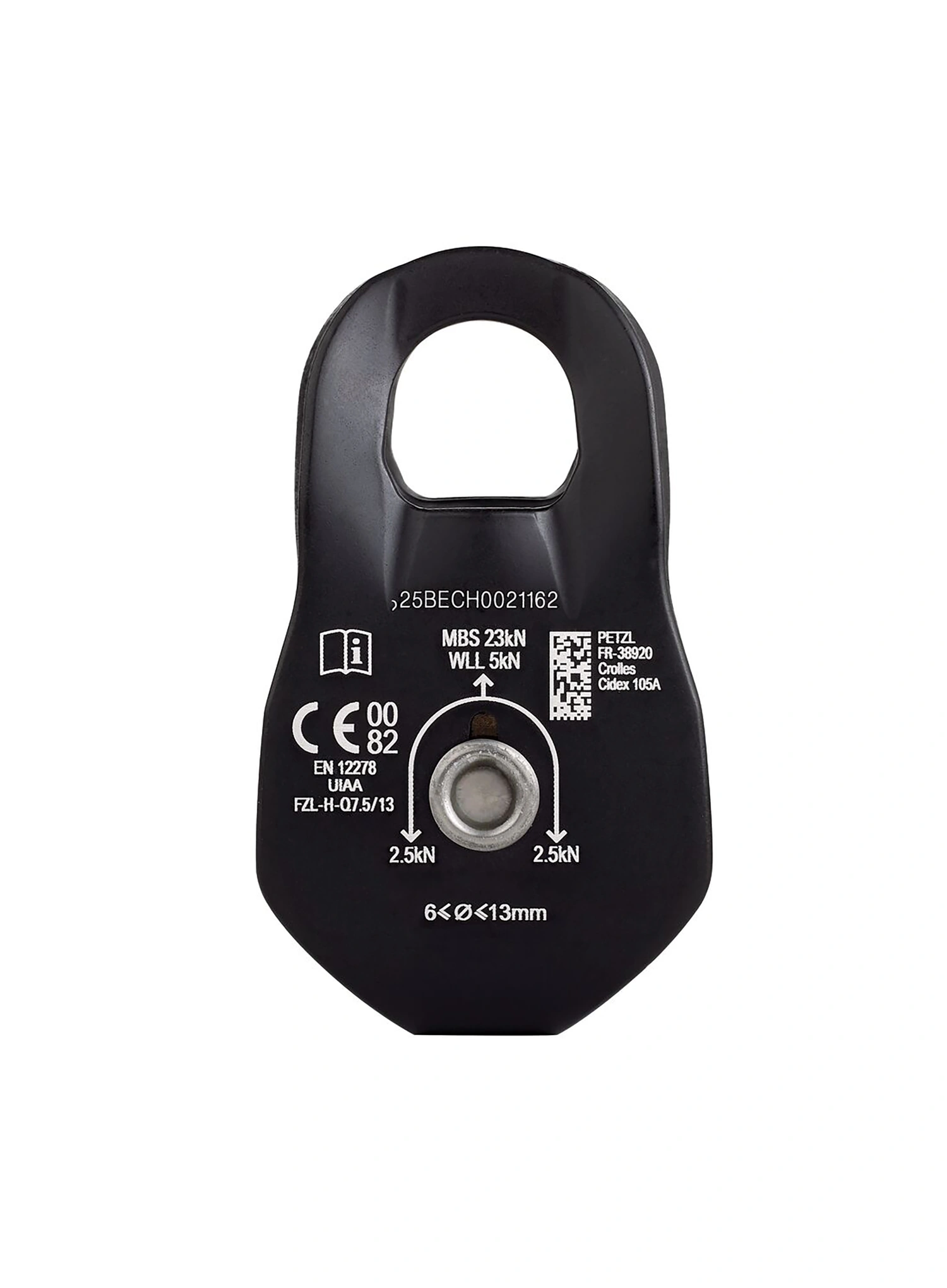 Шків Petzl Fixe - black/black