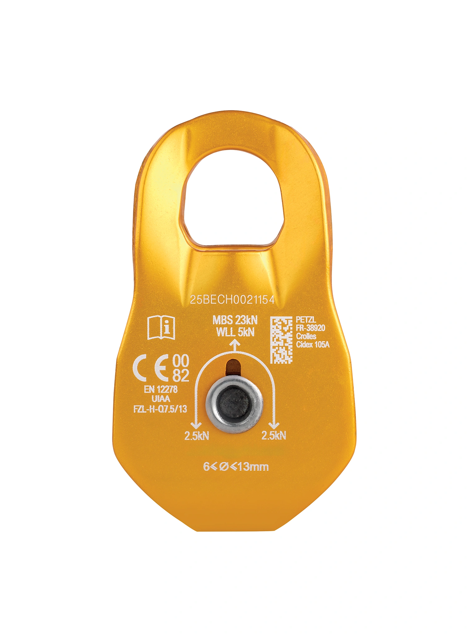 Шків Petzl Fixe - yellow/yellow