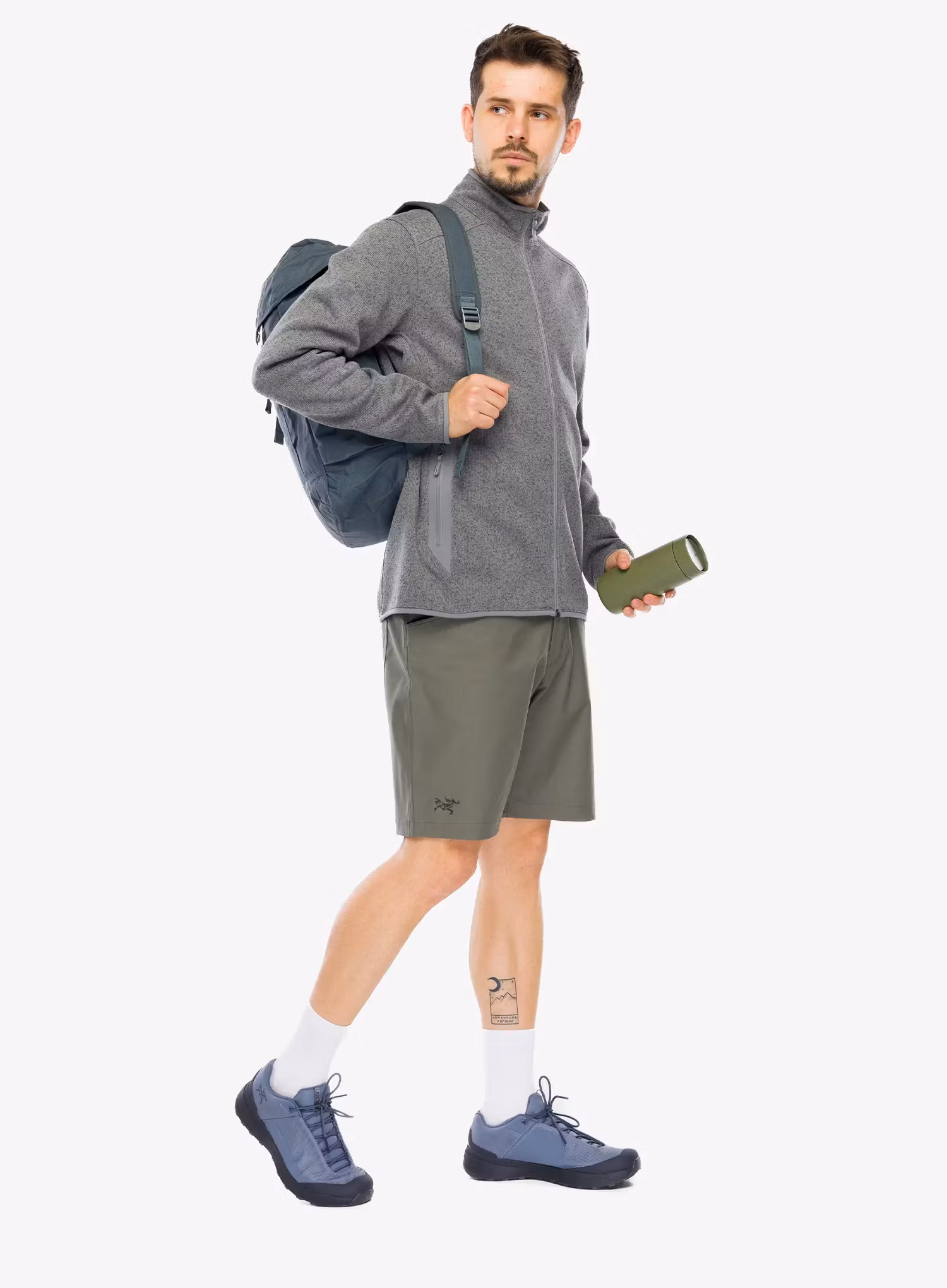 Кофта без каптура Arcteryx Covert Cardigan - cloud heather/void