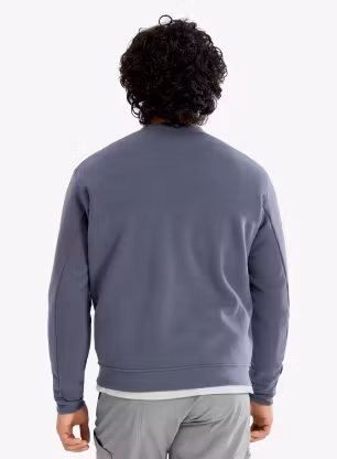Кофта без каптура Arcteryx Emblem Fleece Crew - dk stratus