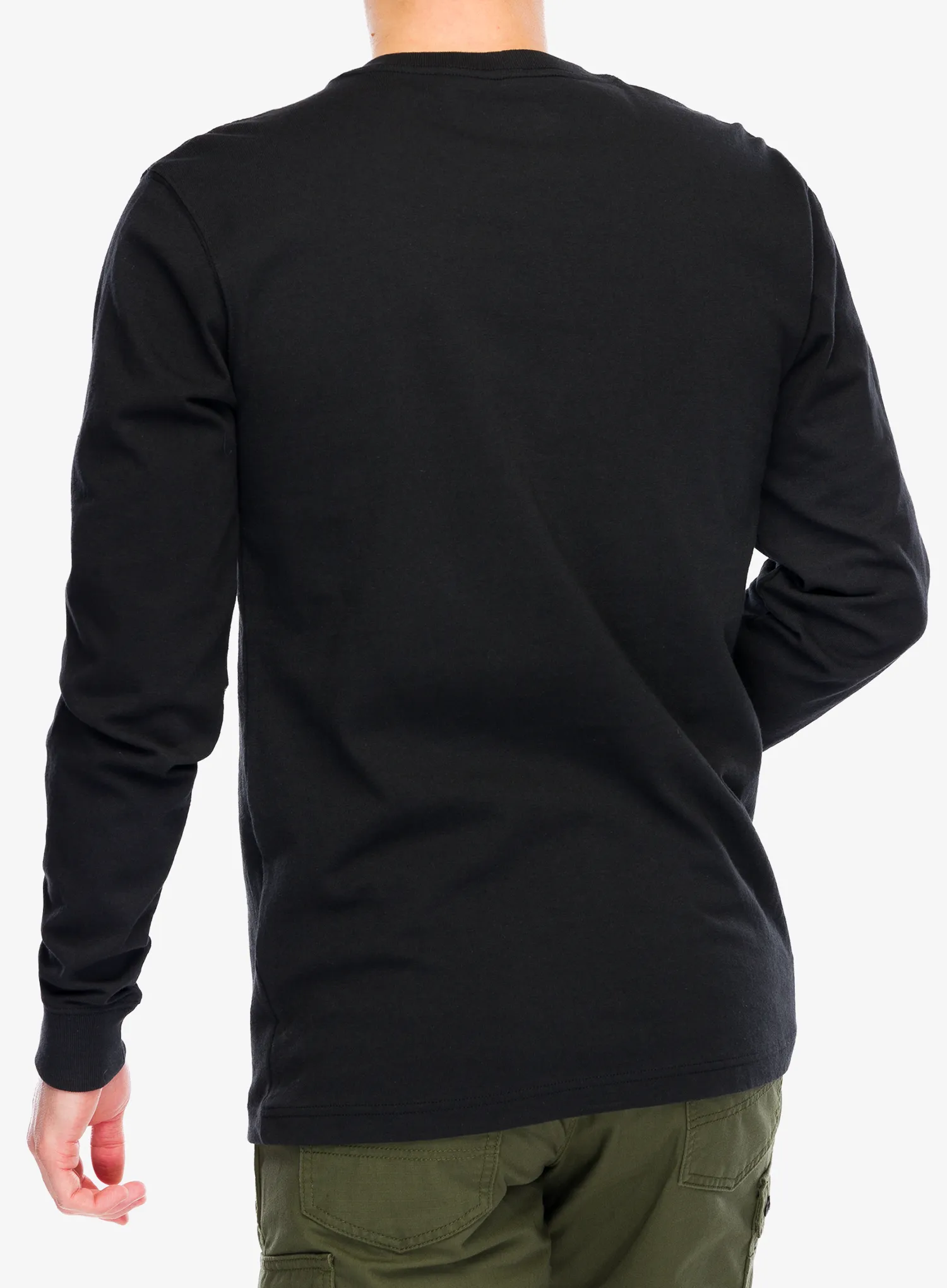 Кофта без каптура Carhartt Core Logo T-Shirt L/S - black